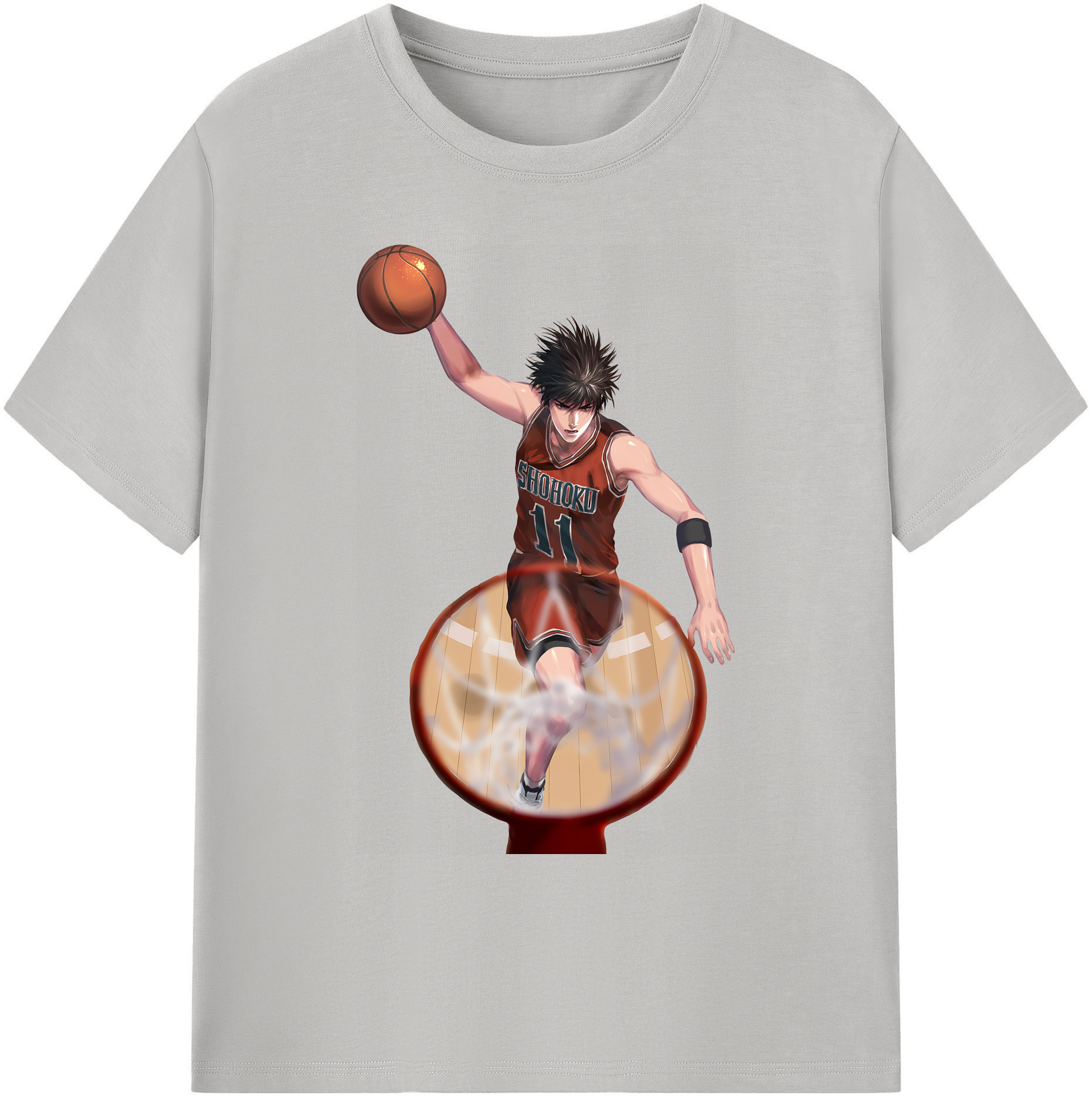 （画像用） SLAM DUNK／スラムダンク 綿100％ メンズ半袖Tシャツ｜肌触りやわらか＆通気性