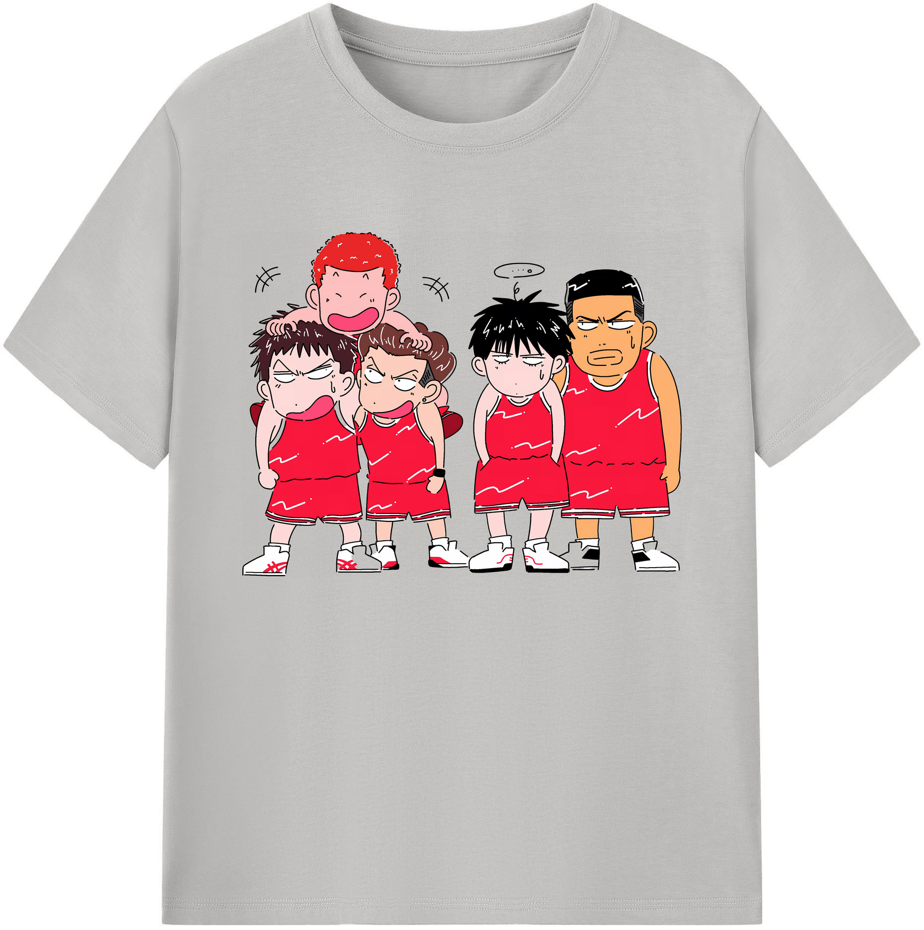（画像用） SLAM DUNK／スラムダンク 綿100％ メンズ半袖Tシャツ｜肌触りやわらか＆通気性