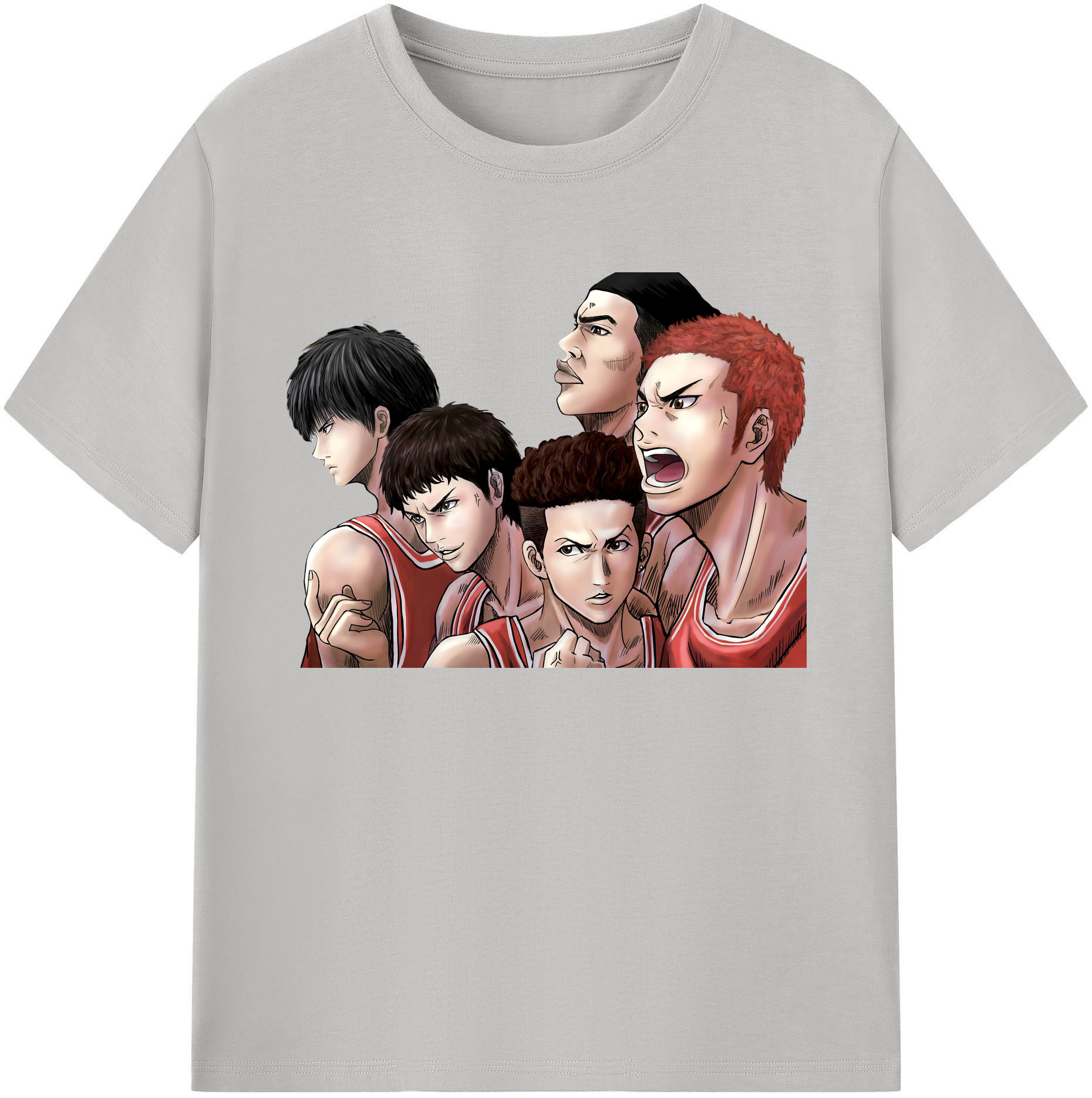 （画像用） SLAM DUNK／スラムダンク 綿100％ メンズ半袖Tシャツ｜肌触りやわらか＆通気性