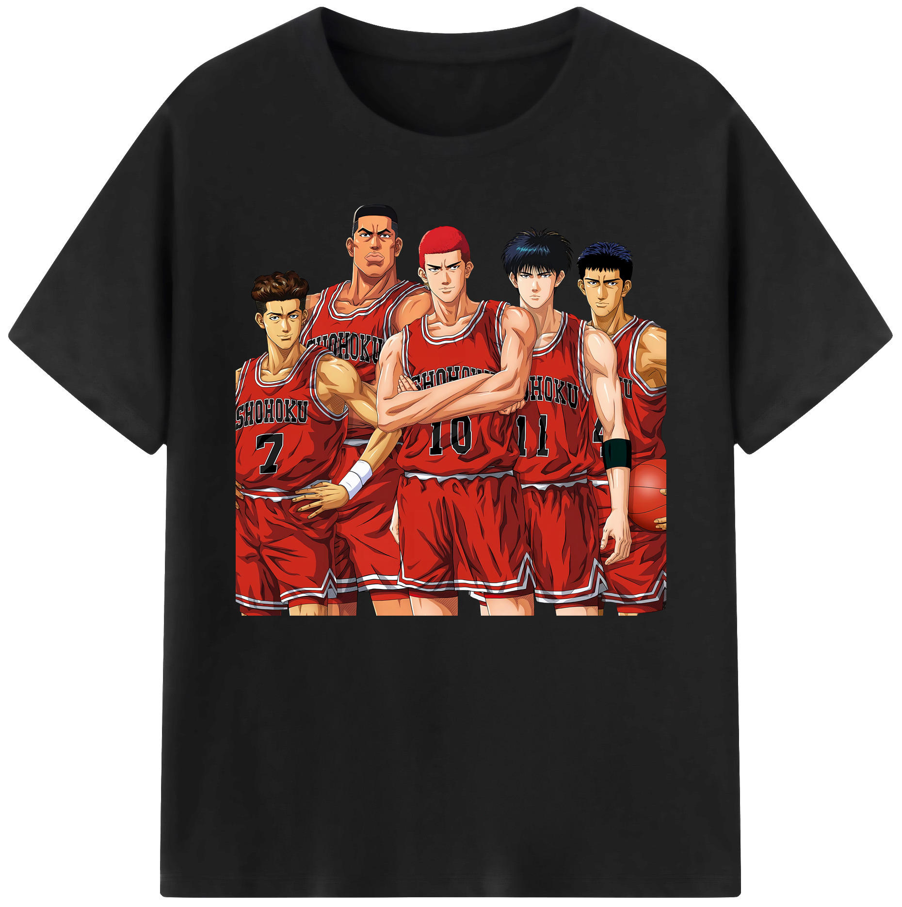 （画像用） SLAM DUNK／スラムダンク 綿100％ メンズ半袖Tシャツ｜肌触りやわらか＆通気性