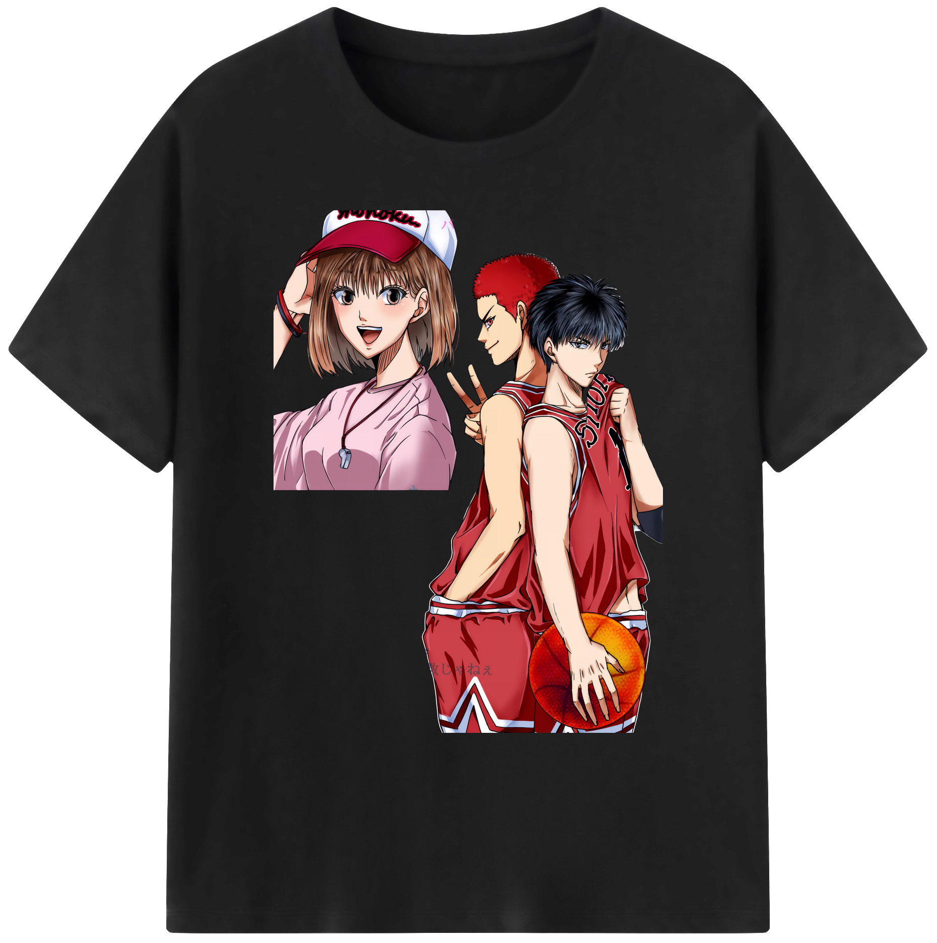 （画像用） SLAM DUNK／スラムダンク 綿100％ メンズ半袖Tシャツ｜肌触りやわらか＆通気性