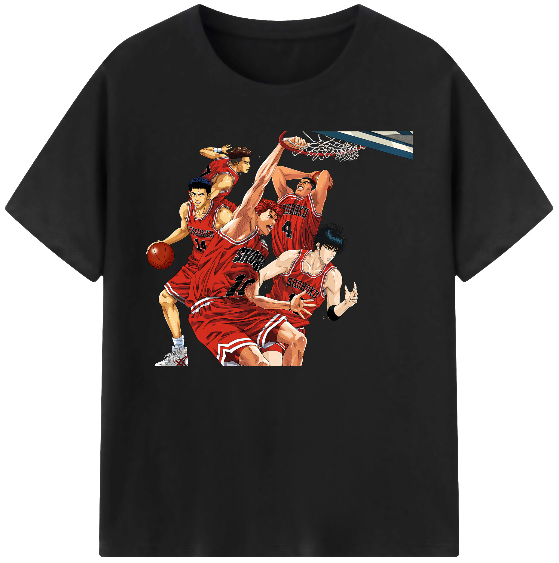 （画像用） SLAM DUNK／スラムダンク 綿100％ メンズ半袖Tシャツ｜肌触りやわらか＆通気性
