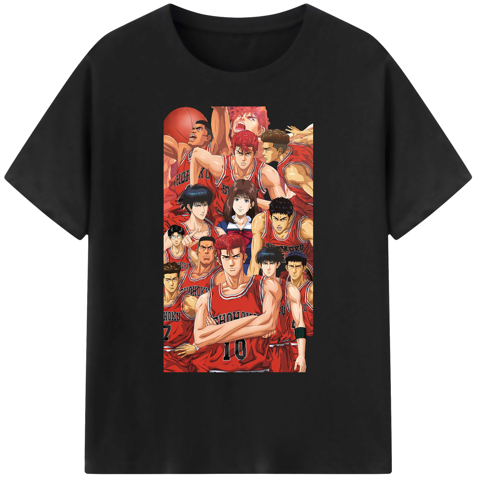 （画像用） SLAM DUNK／スラムダンク 綿100％ メンズ半袖Tシャツ｜肌触りやわらか＆通気性