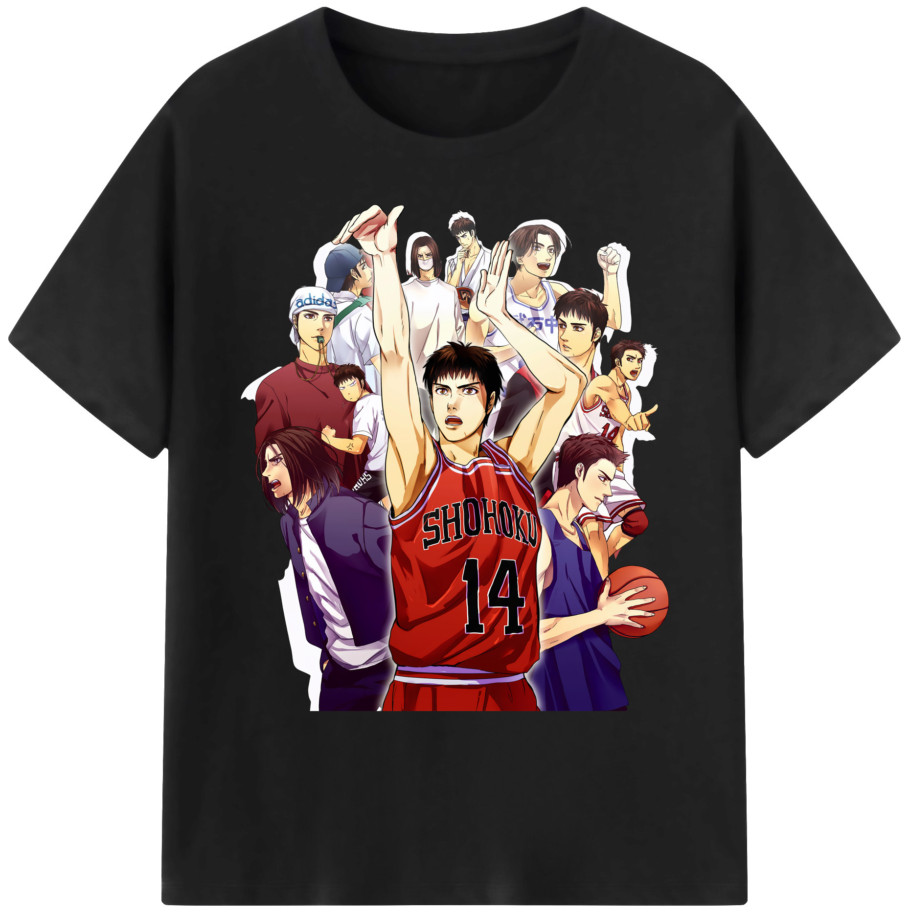 （画像用） SLAM DUNK／スラムダンク 綿100％ メンズ半袖Tシャツ｜肌触りやわらか＆通気性