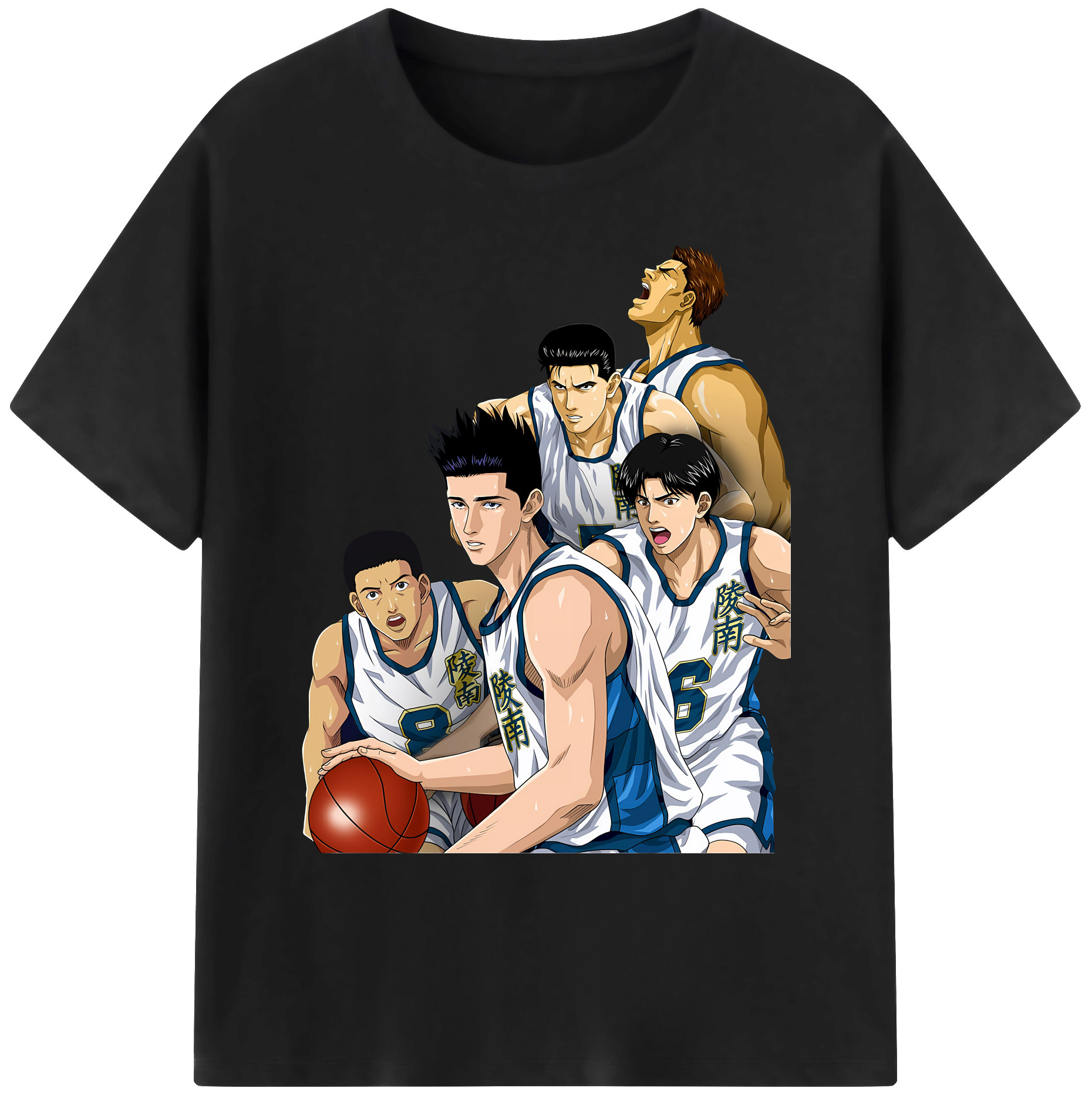 （画像用） SLAM DUNK／スラムダンク 綿100％ メンズ半袖Tシャツ｜肌触りやわらか＆通気性