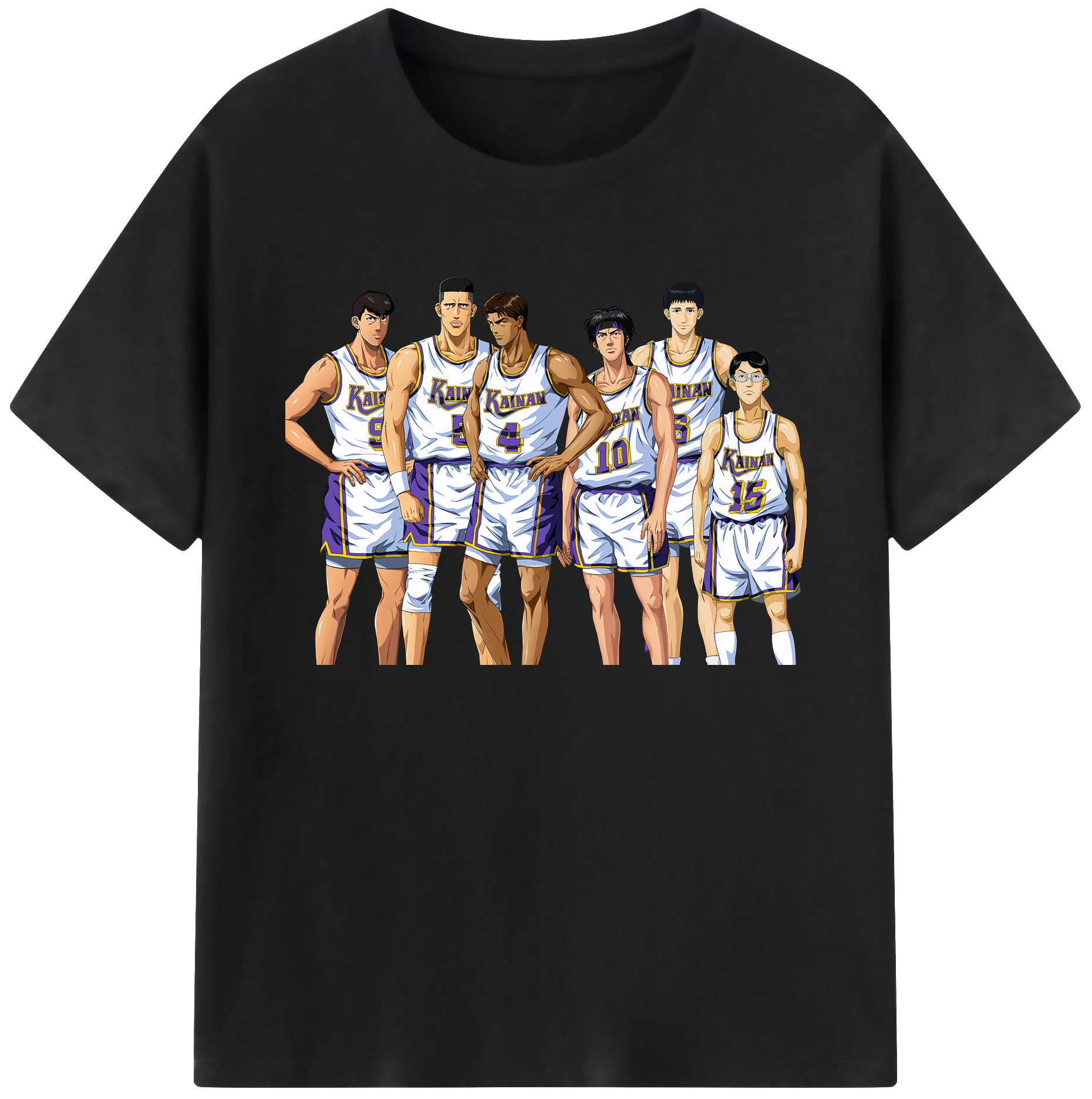 （画像用） SLAM DUNK／スラムダンク 綿100％ メンズ半袖Tシャツ｜肌触りやわらか＆通気性