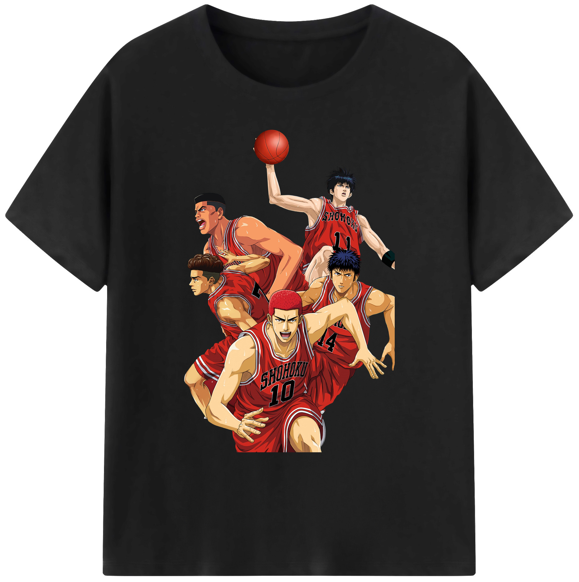 （画像用） SLAM DUNK／スラムダンク 綿100％ メンズ半袖Tシャツ｜肌触りやわらか＆通気性