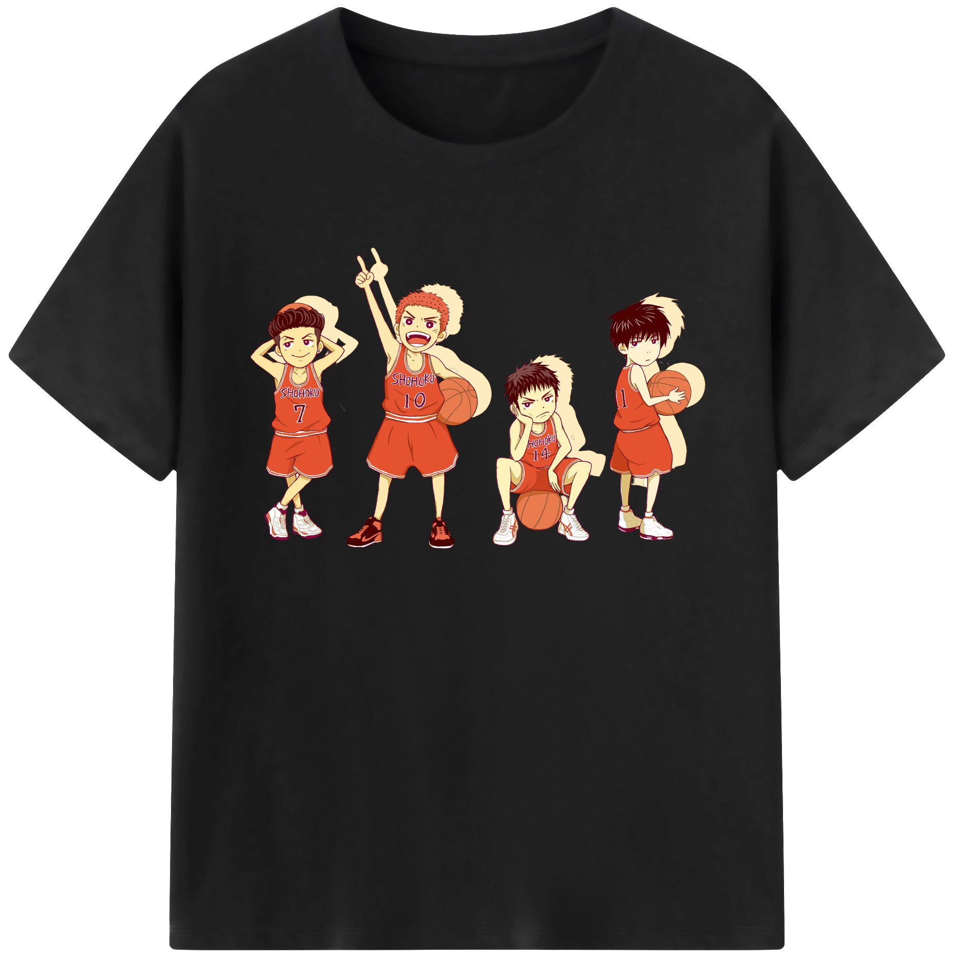 （画像用） SLAM DUNK／スラムダンク 綿100％ メンズ半袖Tシャツ｜肌触りやわらか＆通気性