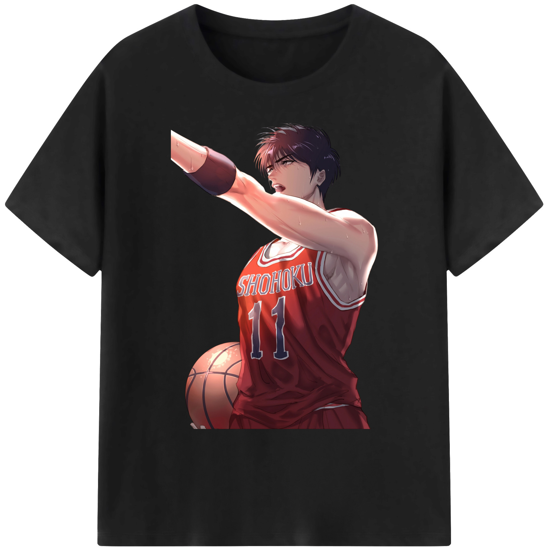 （画像用） SLAM DUNK／スラムダンク 綿100％ メンズ半袖Tシャツ｜肌触りやわらか＆通気性