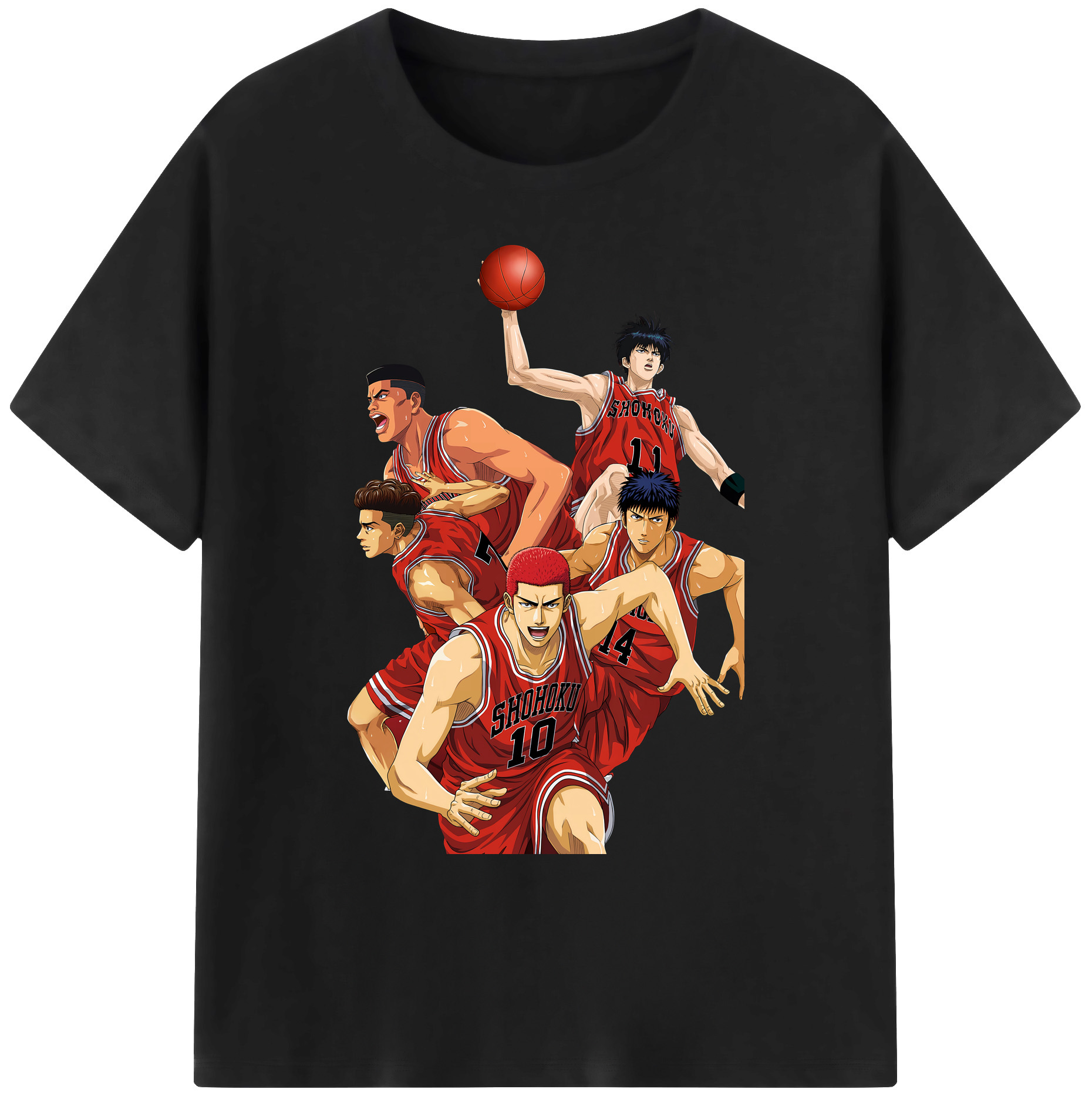 （画像用） SLAM DUNK／スラムダンク 綿100％ メンズ半袖Tシャツ｜肌触りやわらか＆通気性