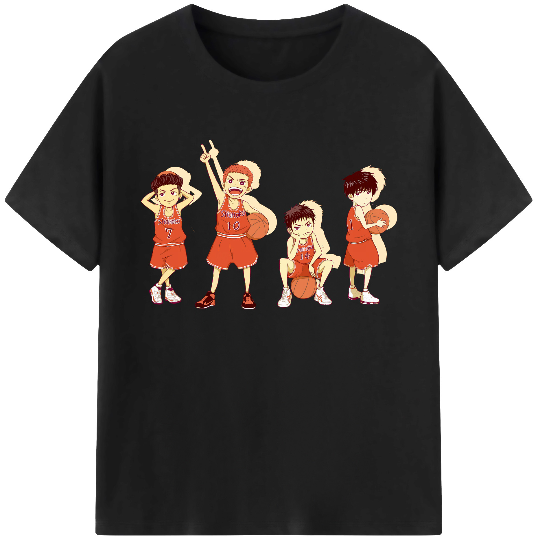 （画像用） SLAM DUNK／スラムダンク 綿100％ メンズ半袖Tシャツ｜肌触りやわらか＆通気性