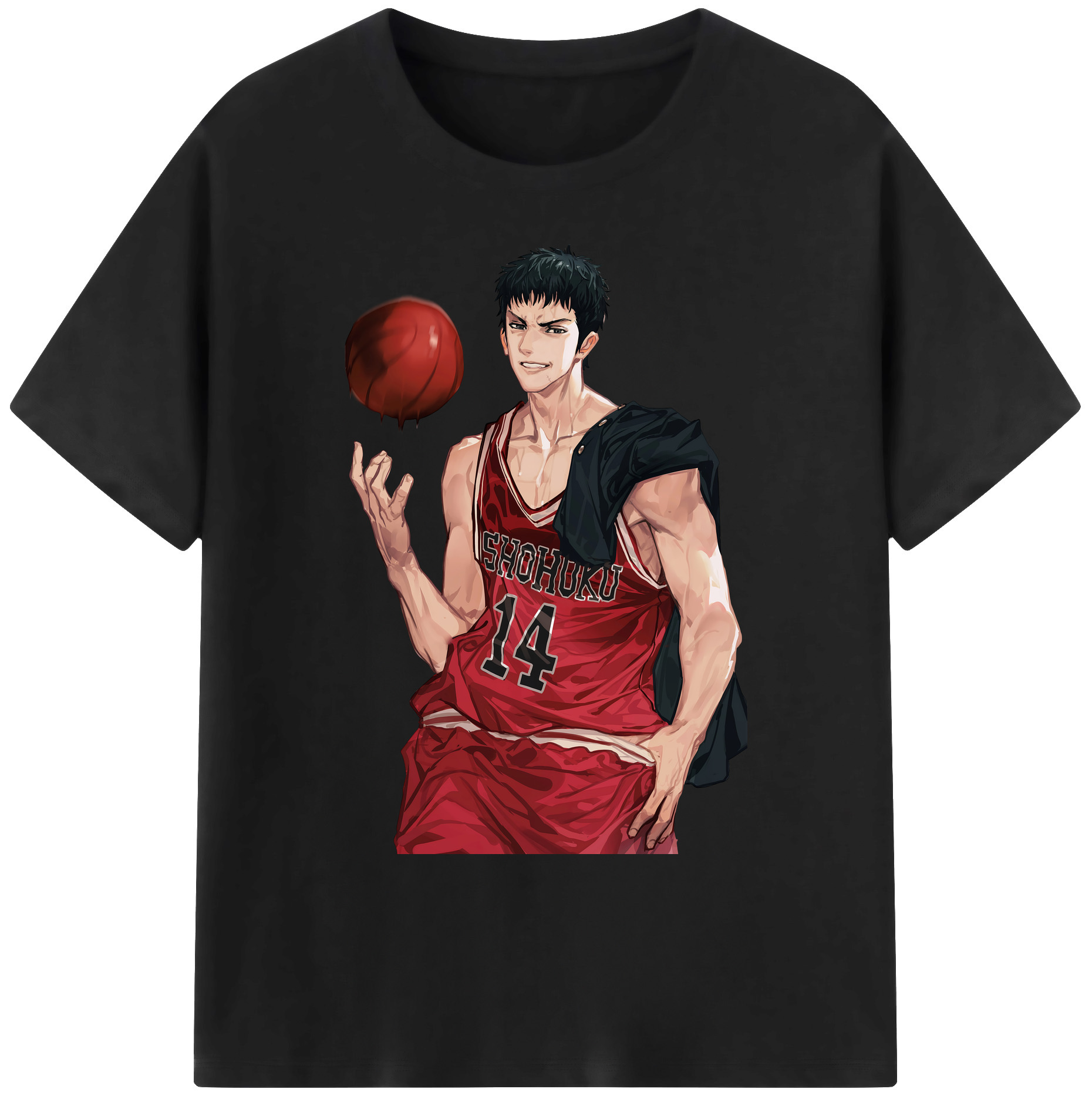 （画像用） SLAM DUNK／スラムダンク 綿100％ メンズ半袖Tシャツ｜肌触りやわらか＆通気性