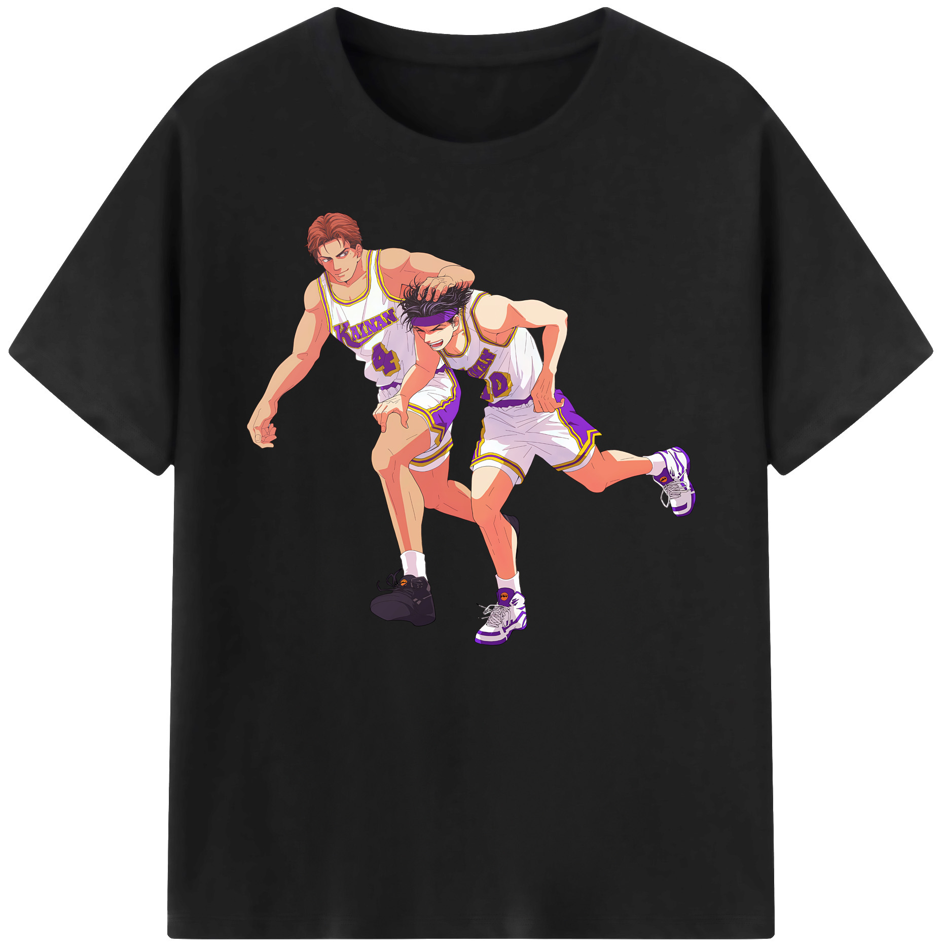 （画像用） SLAM DUNK／スラムダンク 綿100％ メンズ半袖Tシャツ｜肌触りやわらか＆通気性