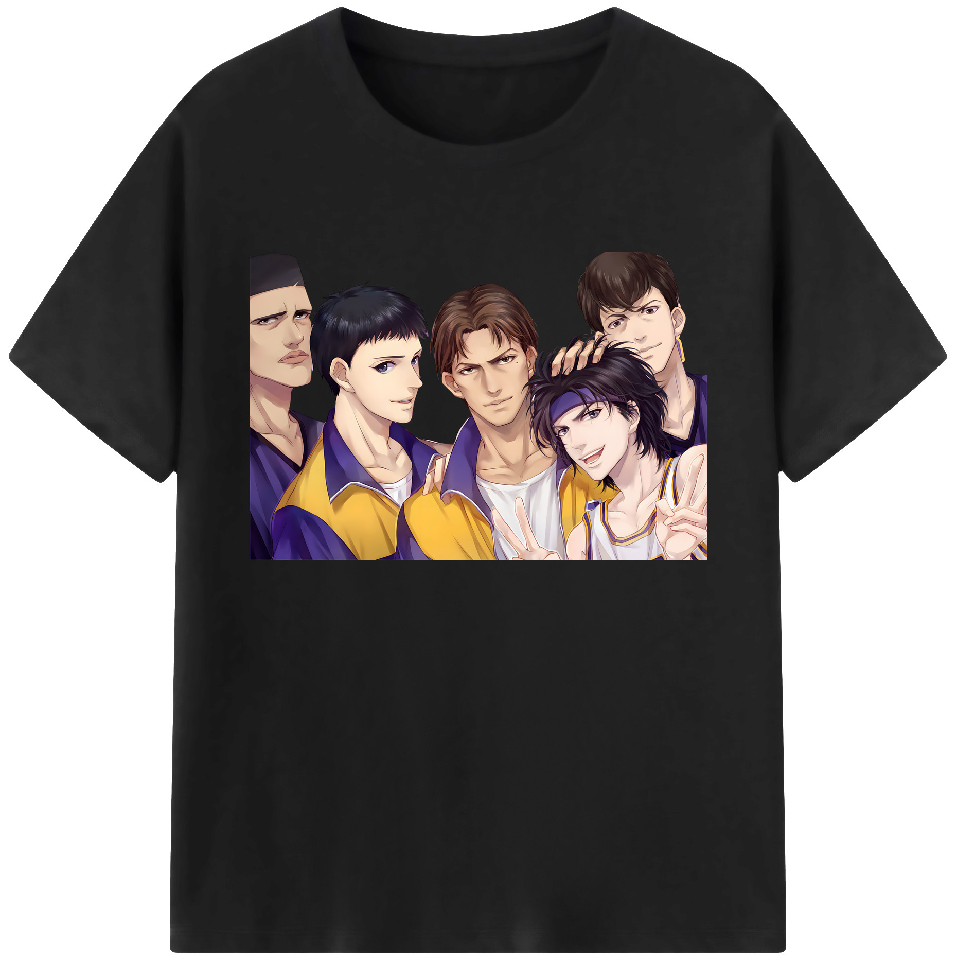 （画像用） SLAM DUNK／スラムダンク 綿100％ メンズ半袖Tシャツ｜肌触りやわらか＆通気性