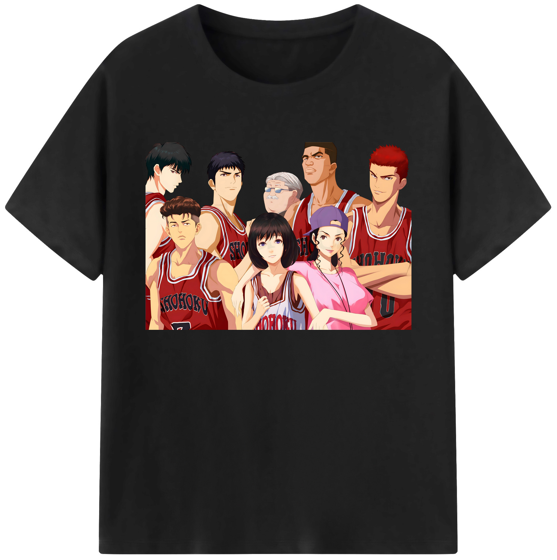 （画像用） SLAM DUNK／スラムダンク 綿100％ メンズ半袖Tシャツ｜肌触りやわらか＆通気性