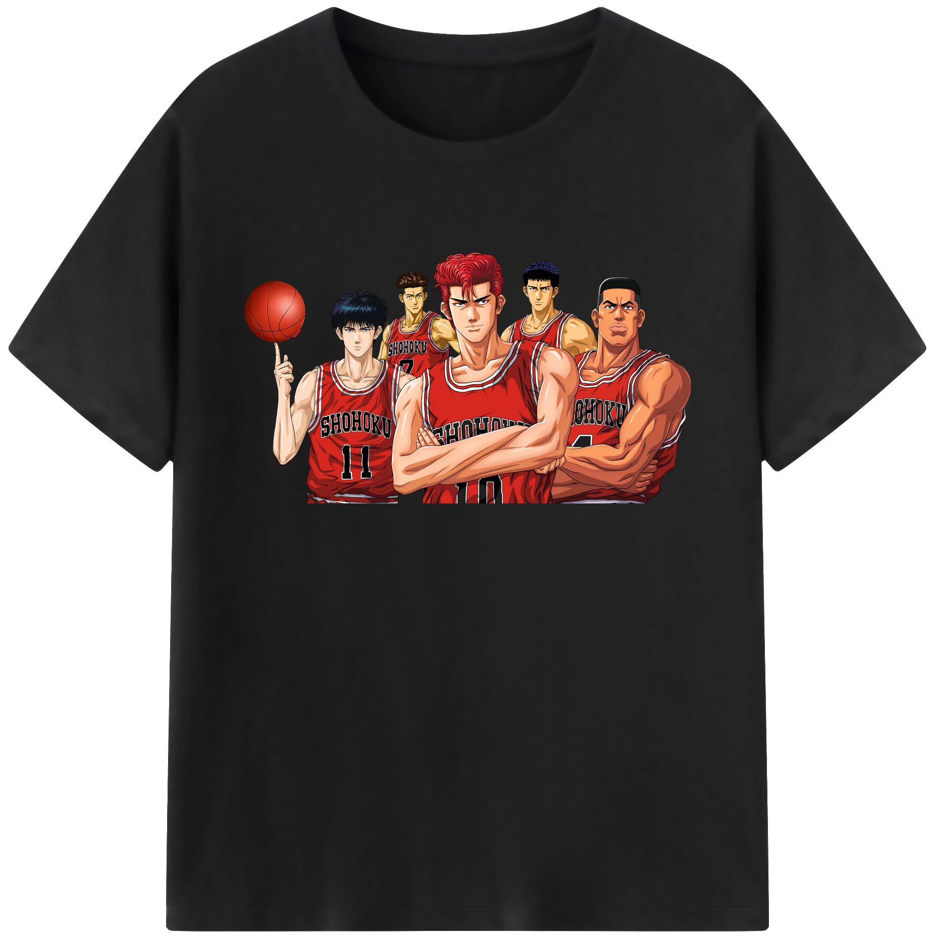 （画像用） SLAM DUNK／スラムダンク 綿100％ メンズ半袖Tシャツ｜肌触りやわらか＆通気性