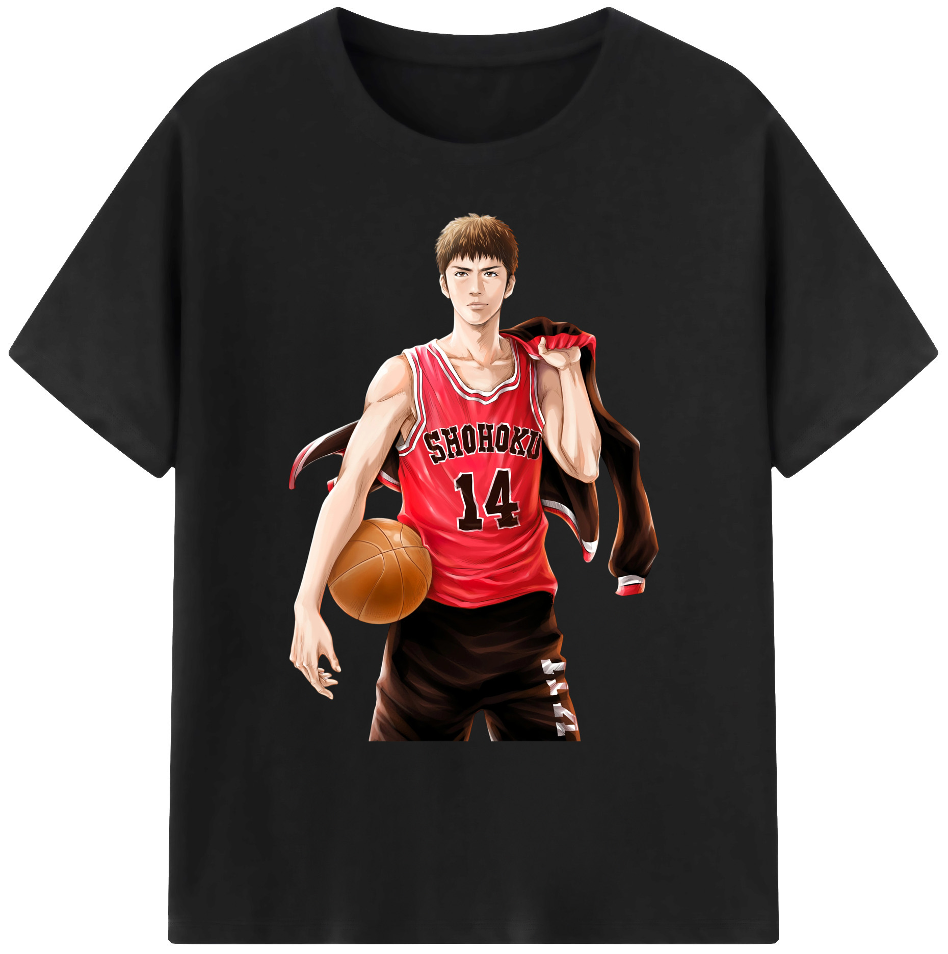 （画像用） SLAM DUNK／スラムダンク 綿100％ メンズ半袖Tシャツ｜肌触りやわらか＆通気性