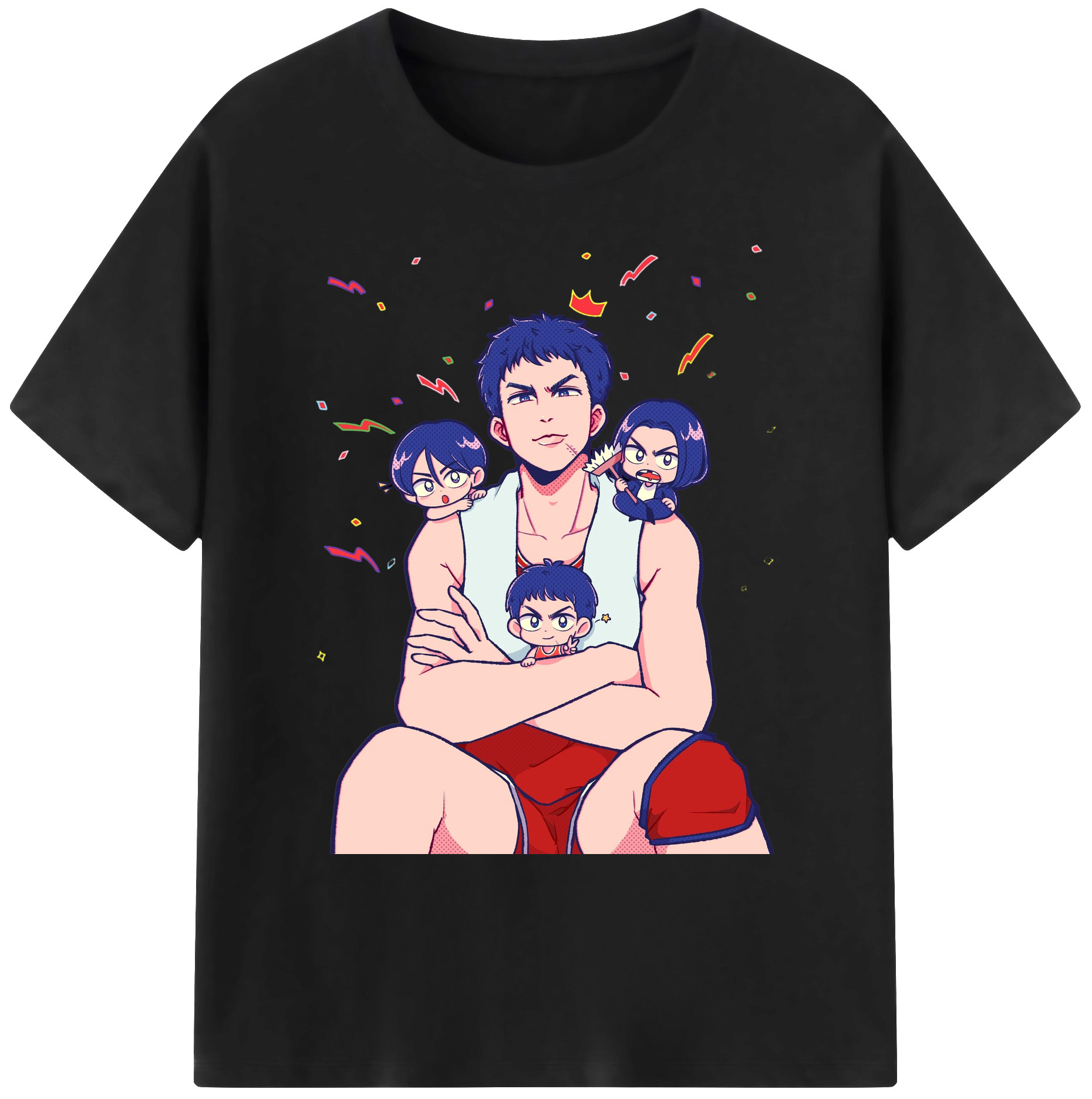 （画像用） SLAM DUNK／スラムダンク 綿100％ メンズ半袖Tシャツ｜肌触りやわらか＆通気性