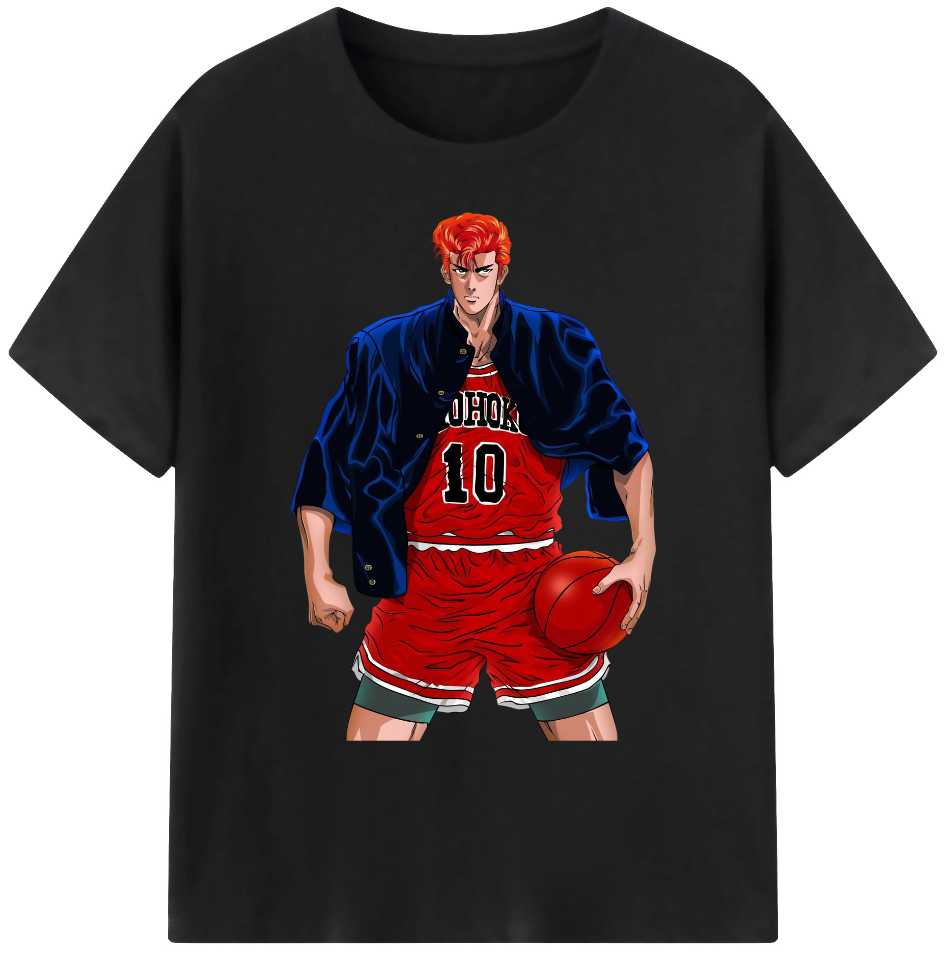 （画像用） SLAM DUNK／スラムダンク 綿100％ メンズ半袖Tシャツ｜肌触りやわらか＆通気性