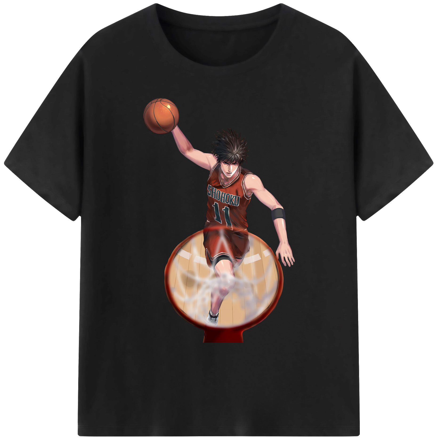 （画像用） SLAM DUNK／スラムダンク 綿100％ メンズ半袖Tシャツ｜肌触りやわらか＆通気性