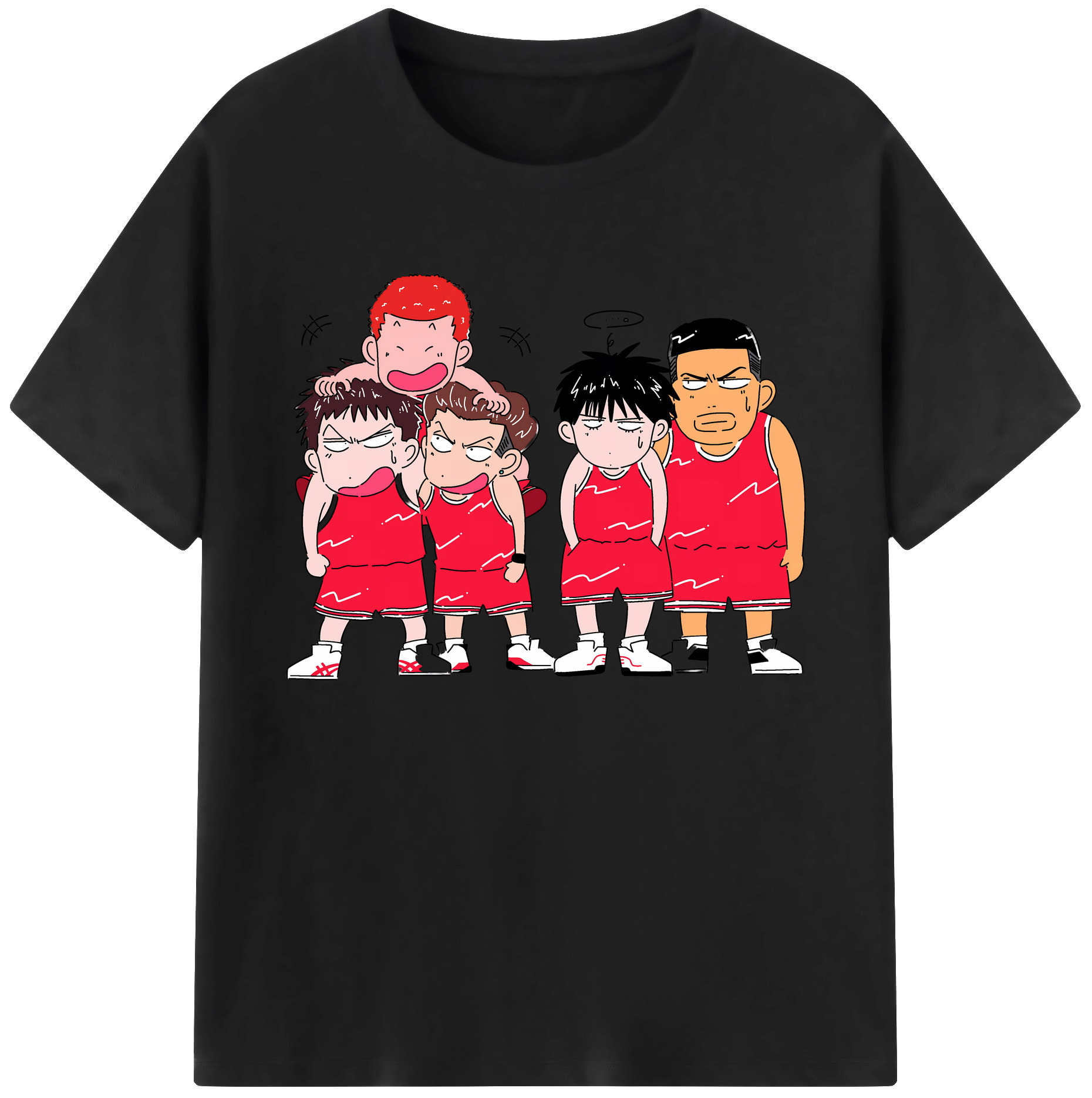 （画像用） SLAM DUNK／スラムダンク 綿100％ メンズ半袖Tシャツ｜肌触りやわらか＆通気性