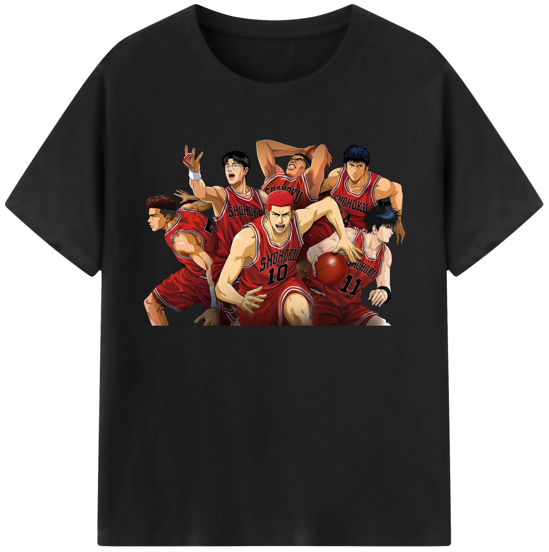 （画像用） SLAM DUNK／スラムダンク 綿100％ メンズ半袖Tシャツ｜肌触りやわらか＆通気性