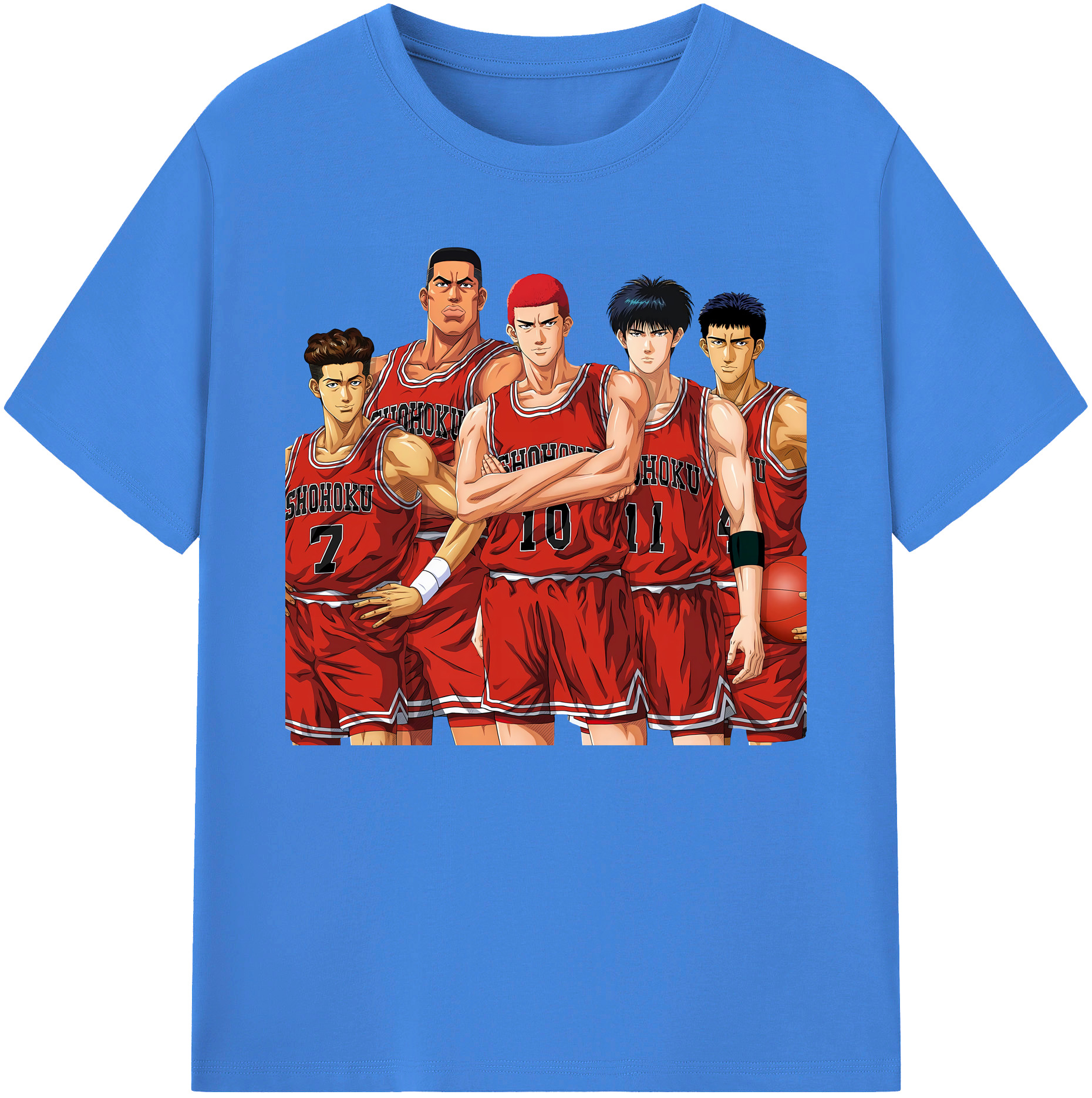 （画像用） SLAM DUNK／スラムダンク 綿100％ メンズ半袖Tシャツ｜肌触りやわらか＆通気性