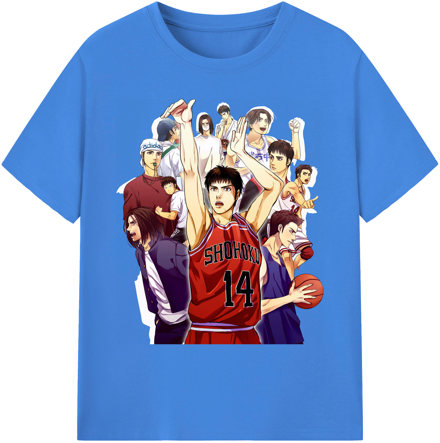 （画像用） SLAM DUNK／スラムダンク 綿100％ メンズ半袖Tシャツ｜肌触りやわらか＆通気性