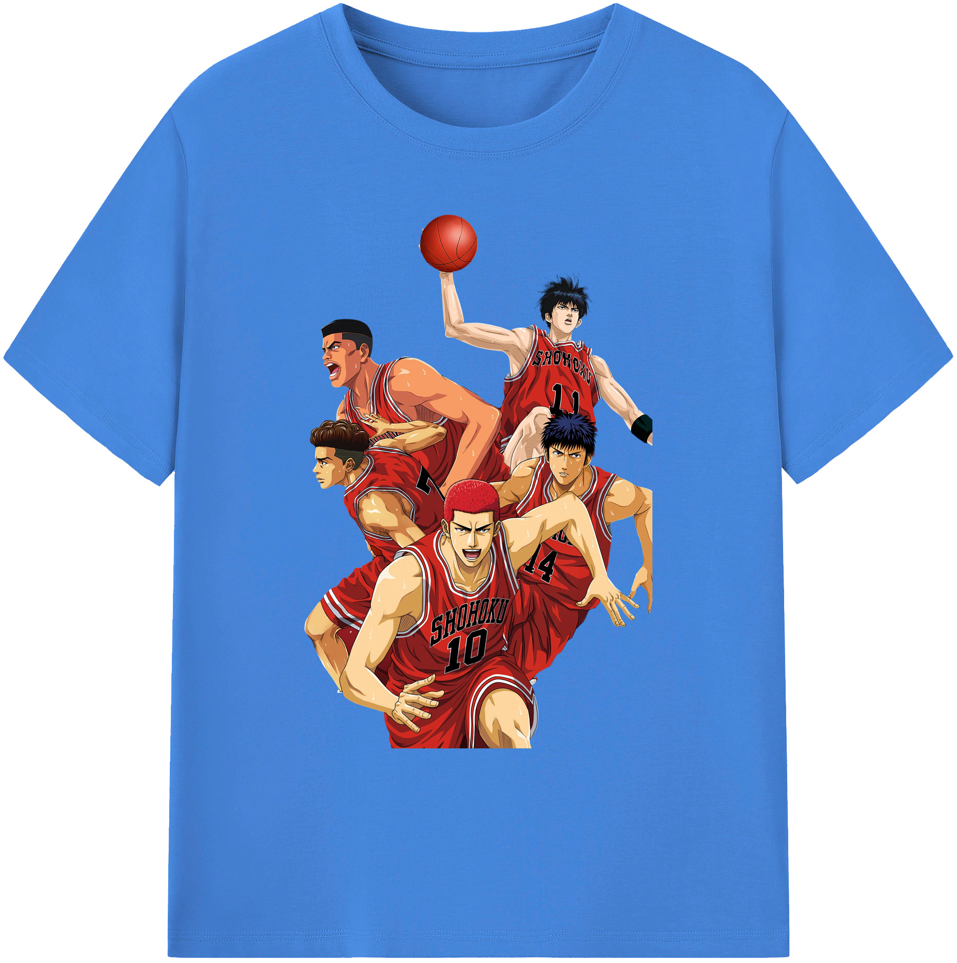（画像用） SLAM DUNK／スラムダンク 綿100％ メンズ半袖Tシャツ｜肌触りやわらか＆通気性