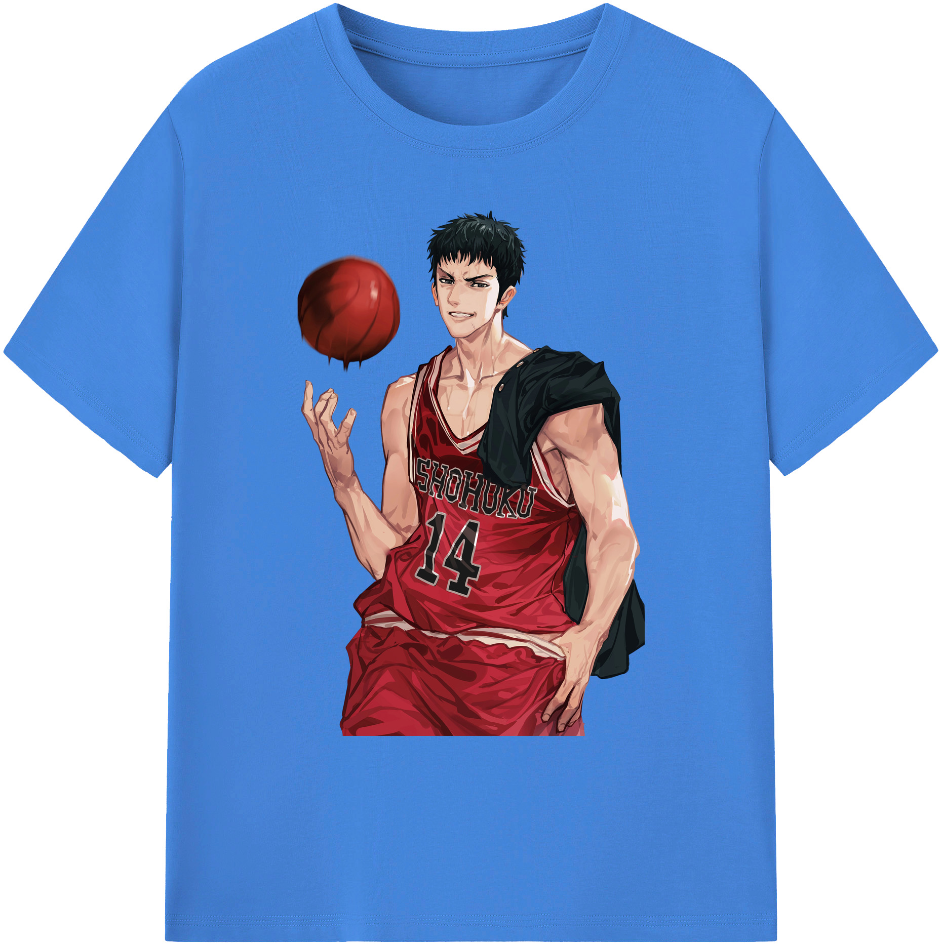 （画像用） SLAM DUNK／スラムダンク 綿100％ メンズ半袖Tシャツ｜肌触りやわらか＆通気性