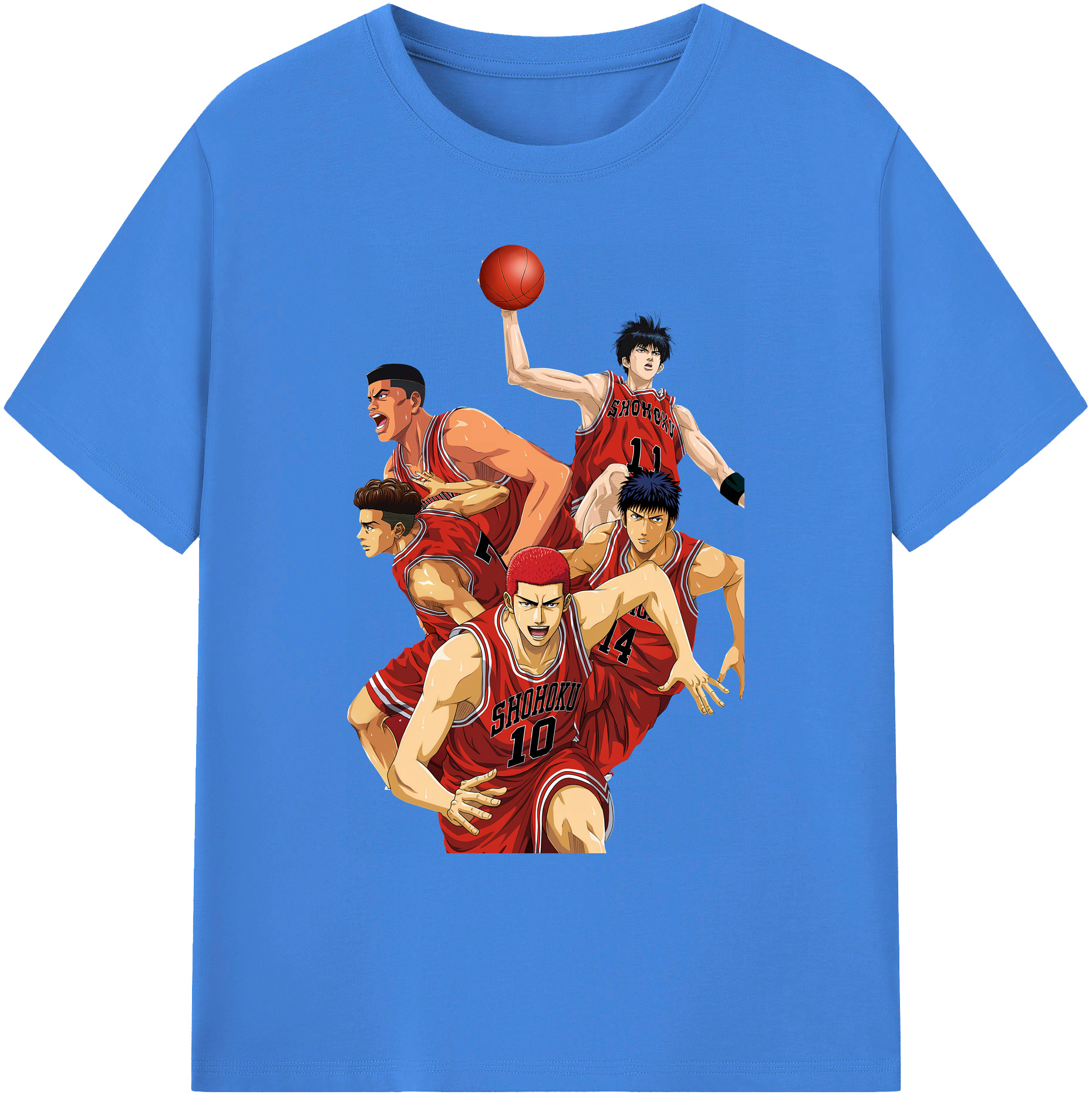（画像用） SLAM DUNK／スラムダンク 綿100％ メンズ半袖Tシャツ｜肌触りやわらか＆通気性