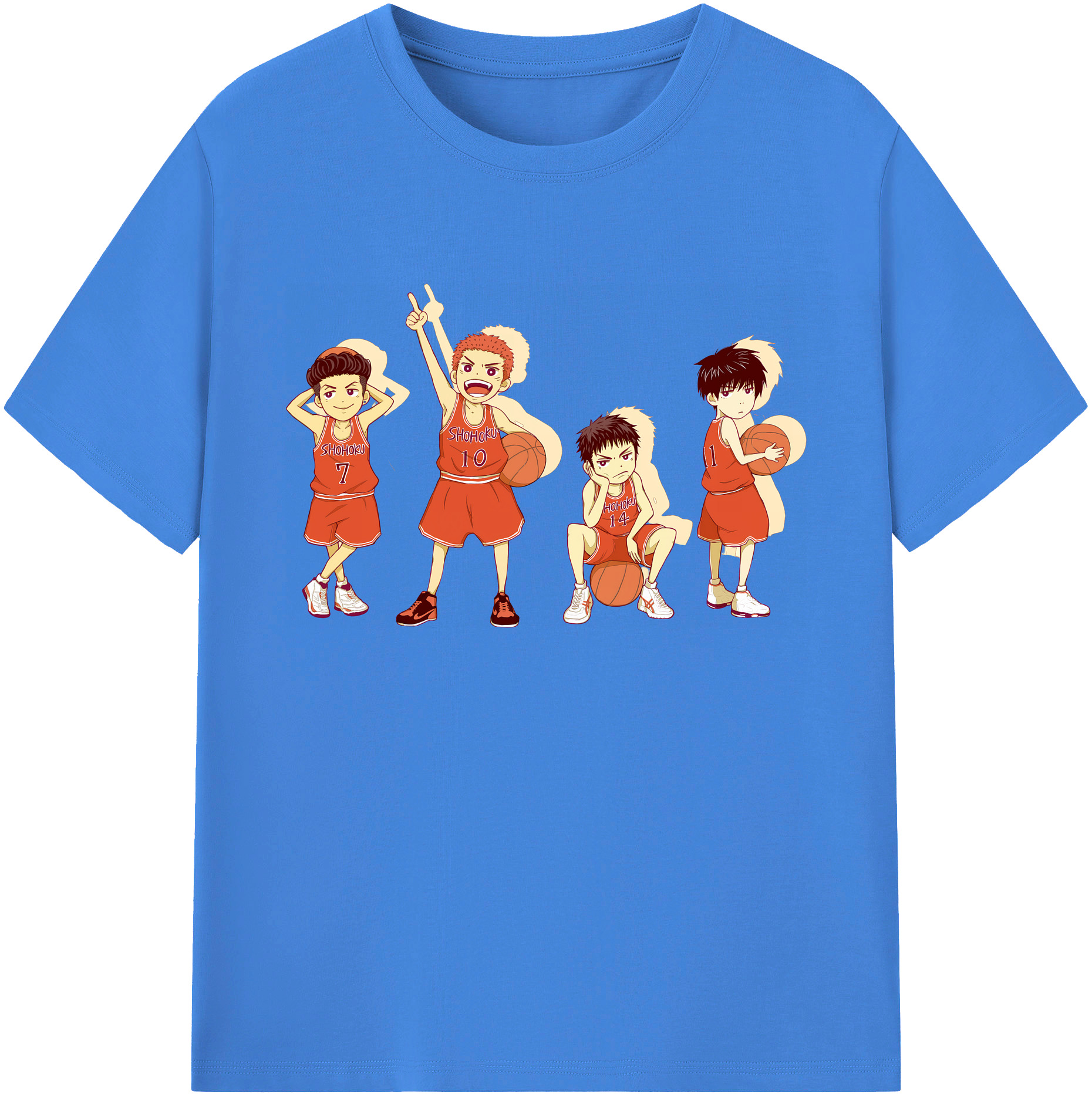 （画像用） SLAM DUNK／スラムダンク 綿100％ メンズ半袖Tシャツ｜肌触りやわらか＆通気性