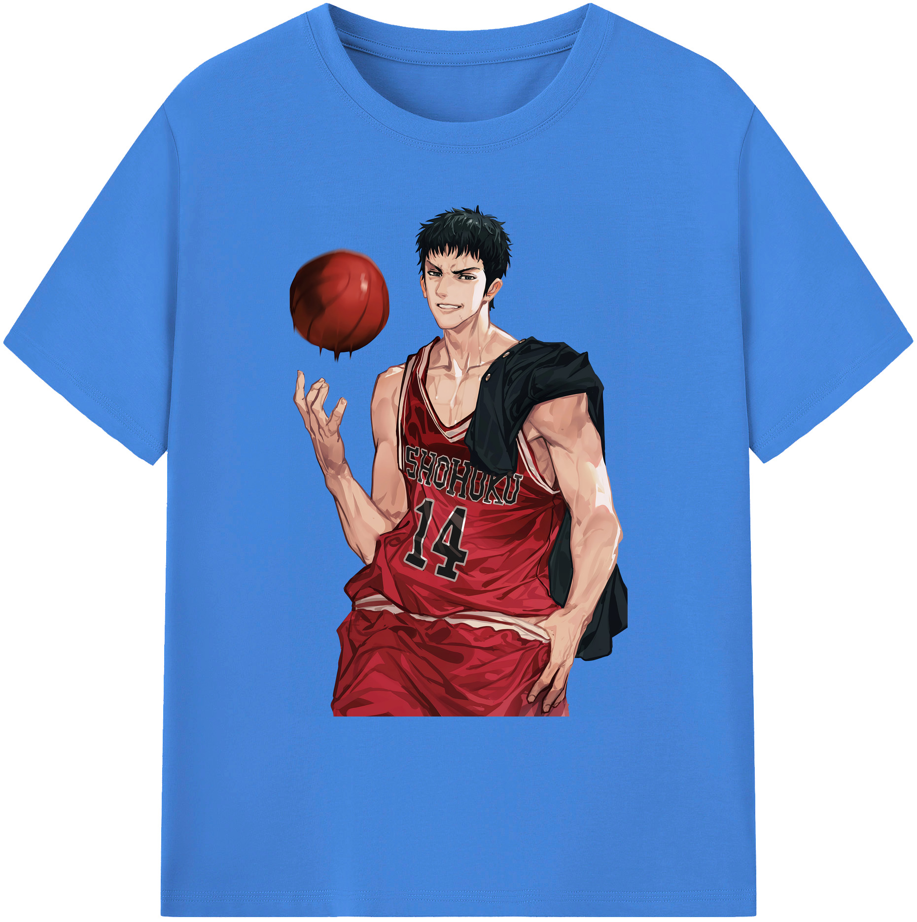 （画像用） SLAM DUNK／スラムダンク 綿100％ メンズ半袖Tシャツ｜肌触りやわらか＆通気性