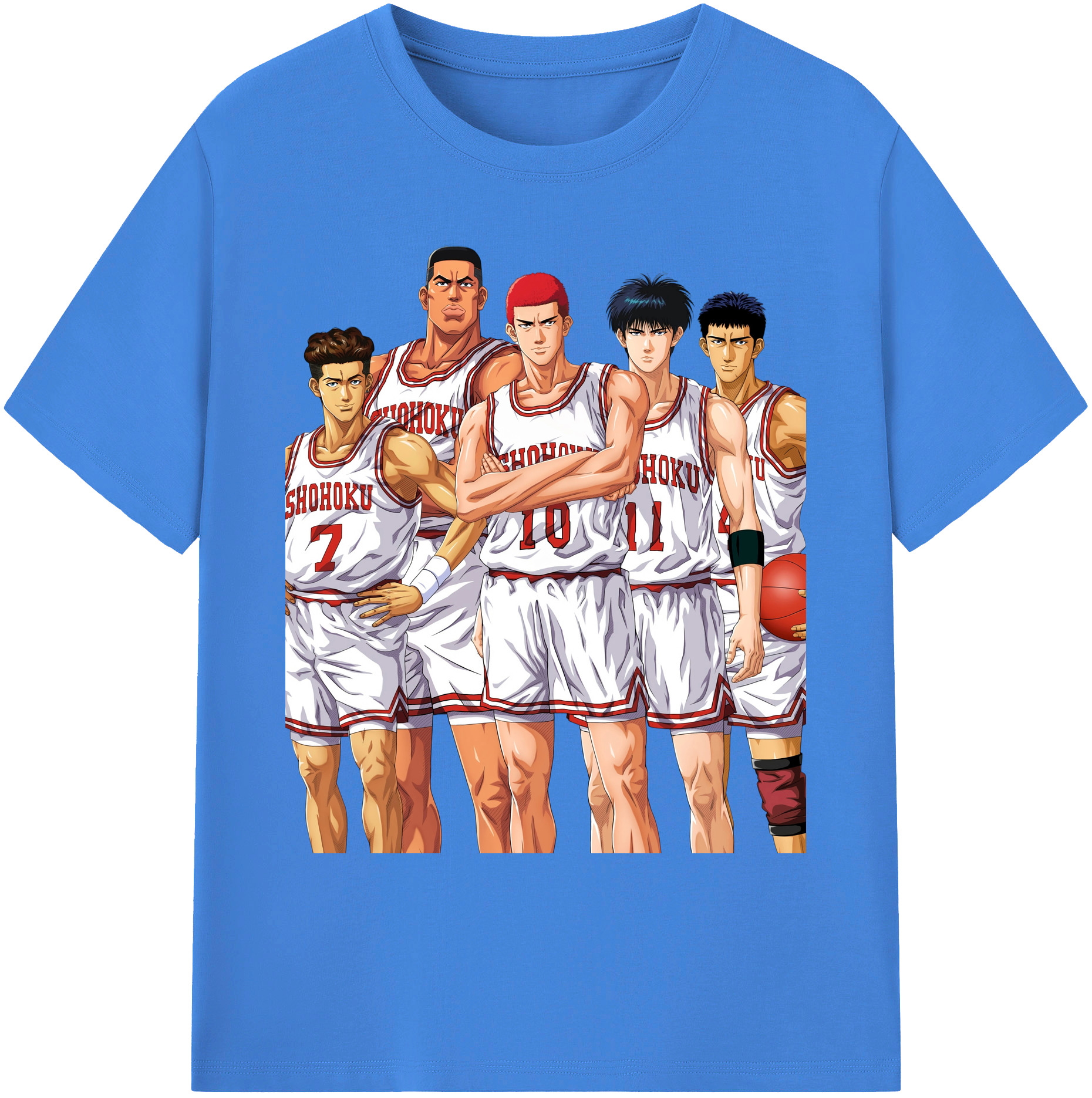 （画像用） SLAM DUNK／スラムダンク 綿100％ メンズ半袖Tシャツ｜肌触りやわらか＆通気性