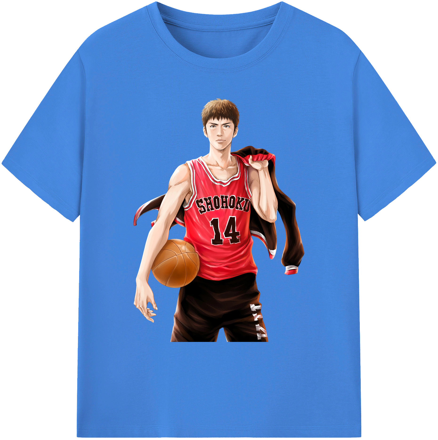 （画像用） SLAM DUNK／スラムダンク 綿100％ メンズ半袖Tシャツ｜肌触りやわらか＆通気性