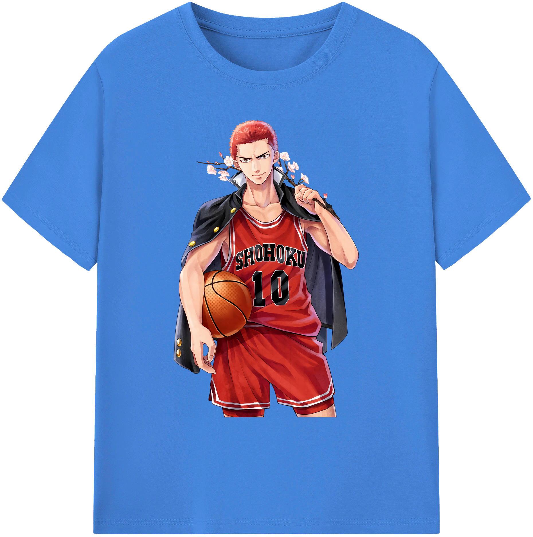 （画像用） SLAM DUNK／スラムダンク 綿100％ メンズ半袖Tシャツ｜肌触りやわらか＆通気性