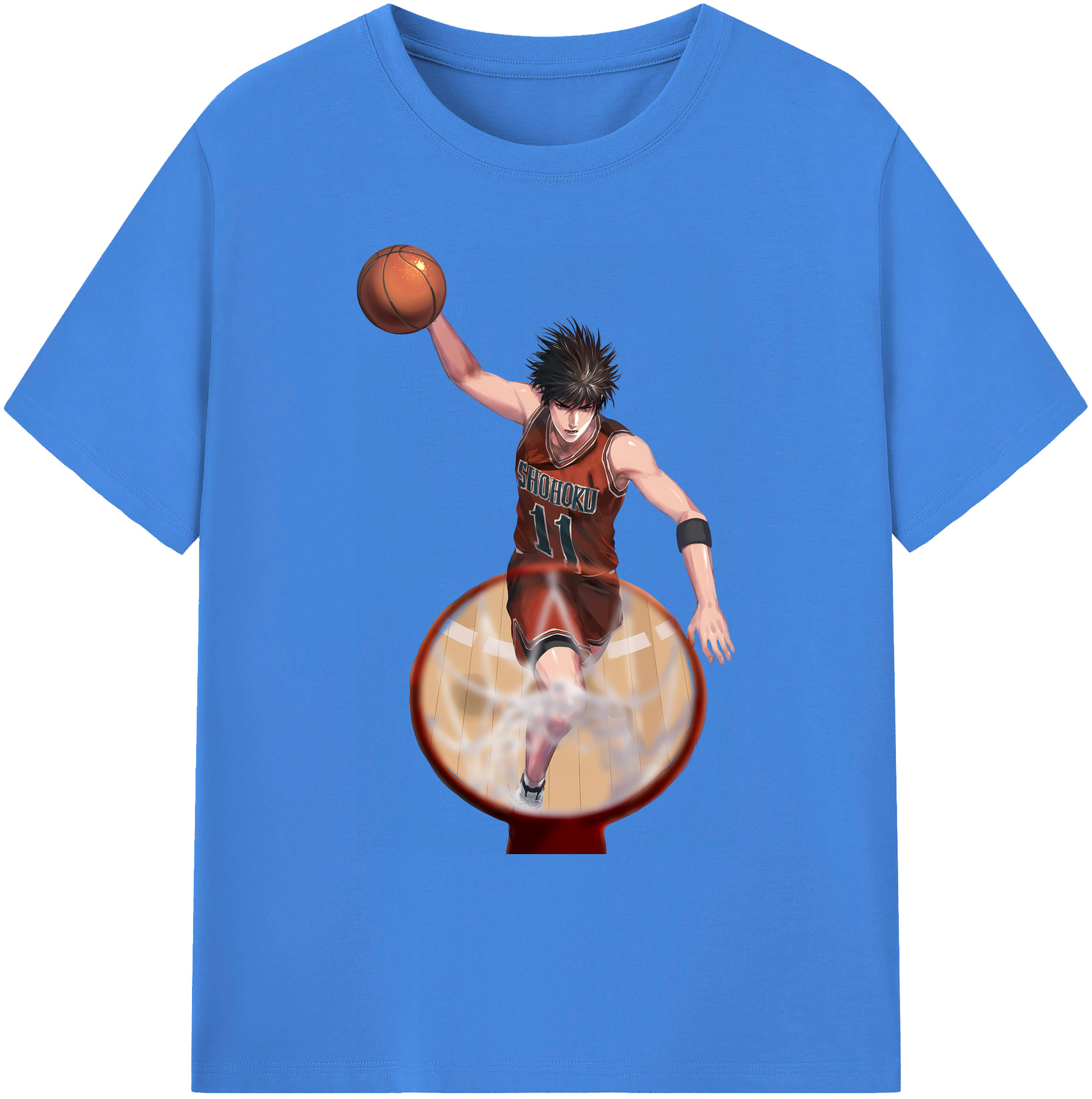 （画像用） SLAM DUNK／スラムダンク 綿100％ メンズ半袖Tシャツ｜肌触りやわらか＆通気性