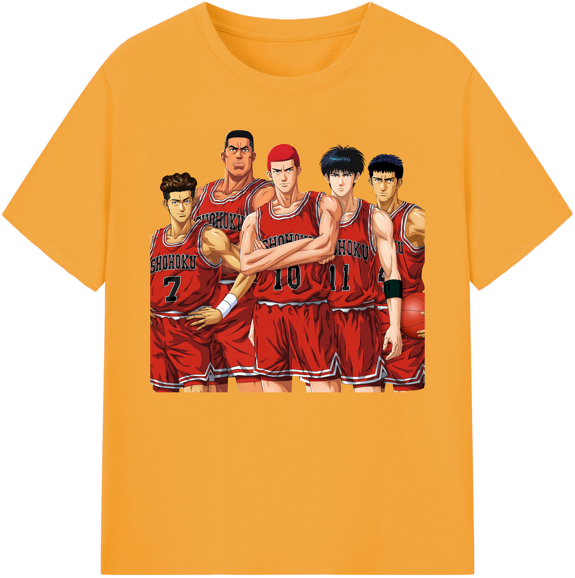 （画像用） SLAM DUNK／スラムダンク 綿100％ メンズ半袖Tシャツ｜肌触りやわらか＆通気性