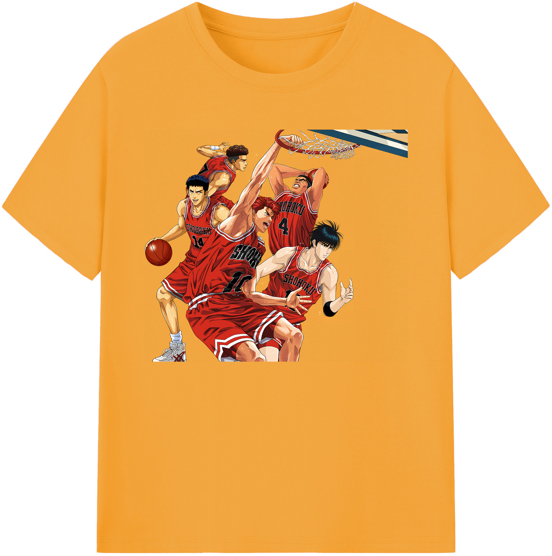 （画像用） SLAM DUNK／スラムダンク 綿100％ メンズ半袖Tシャツ｜肌触りやわらか＆通気性