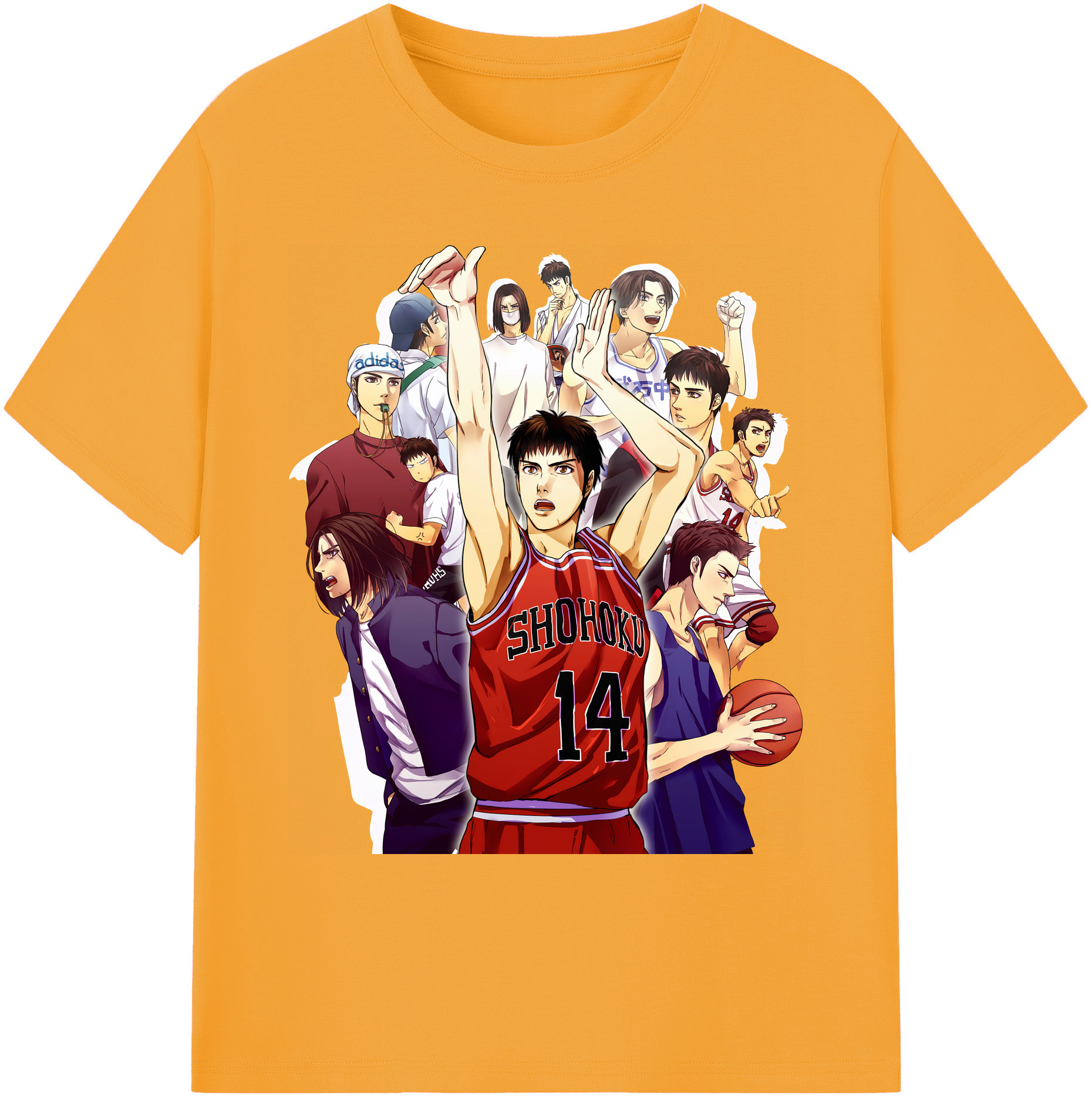 （画像用） SLAM DUNK／スラムダンク 綿100％ メンズ半袖Tシャツ｜肌触りやわらか＆通気性