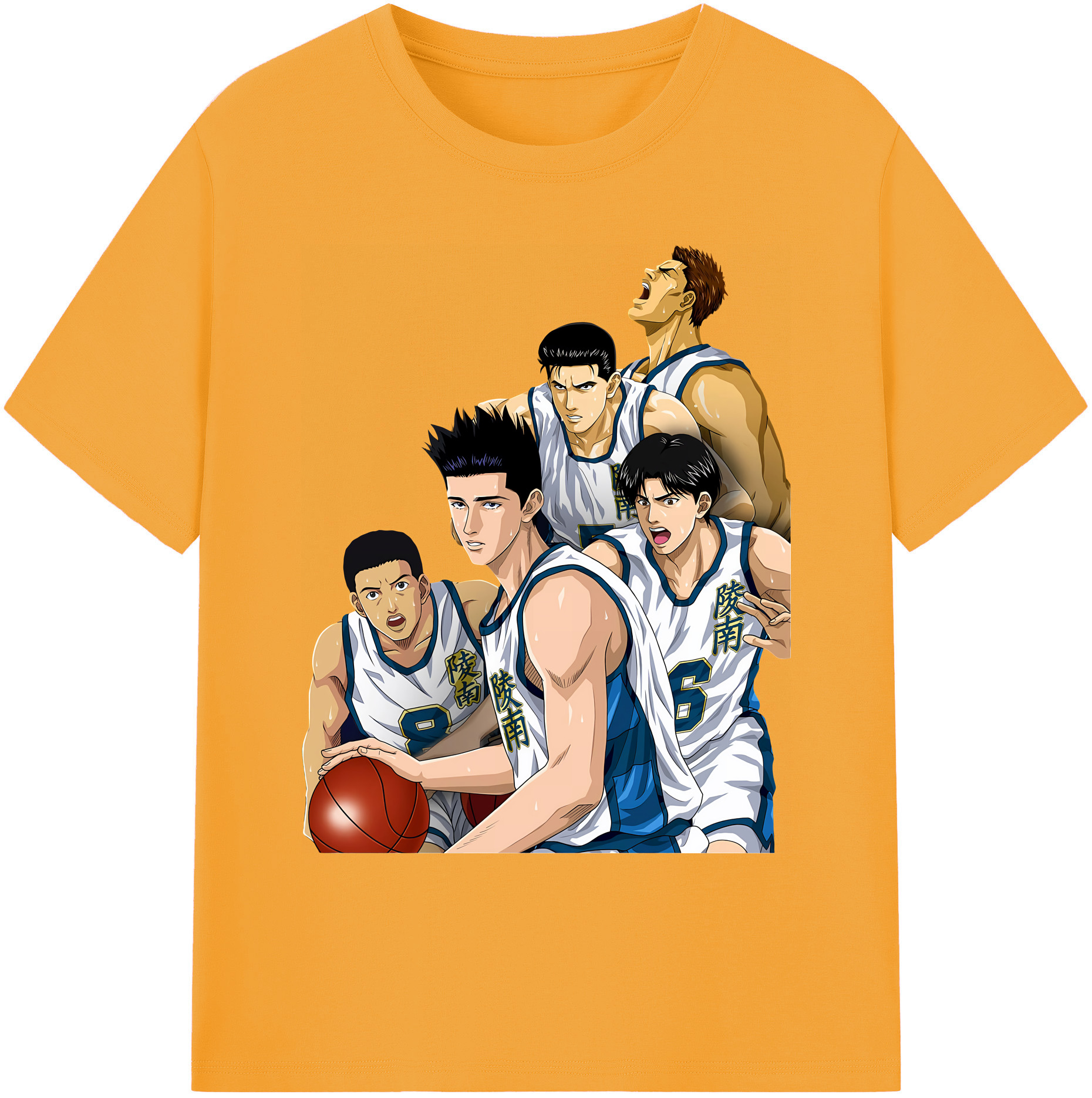 （画像用） SLAM DUNK／スラムダンク 綿100％ メンズ半袖Tシャツ｜肌触りやわらか＆通気性