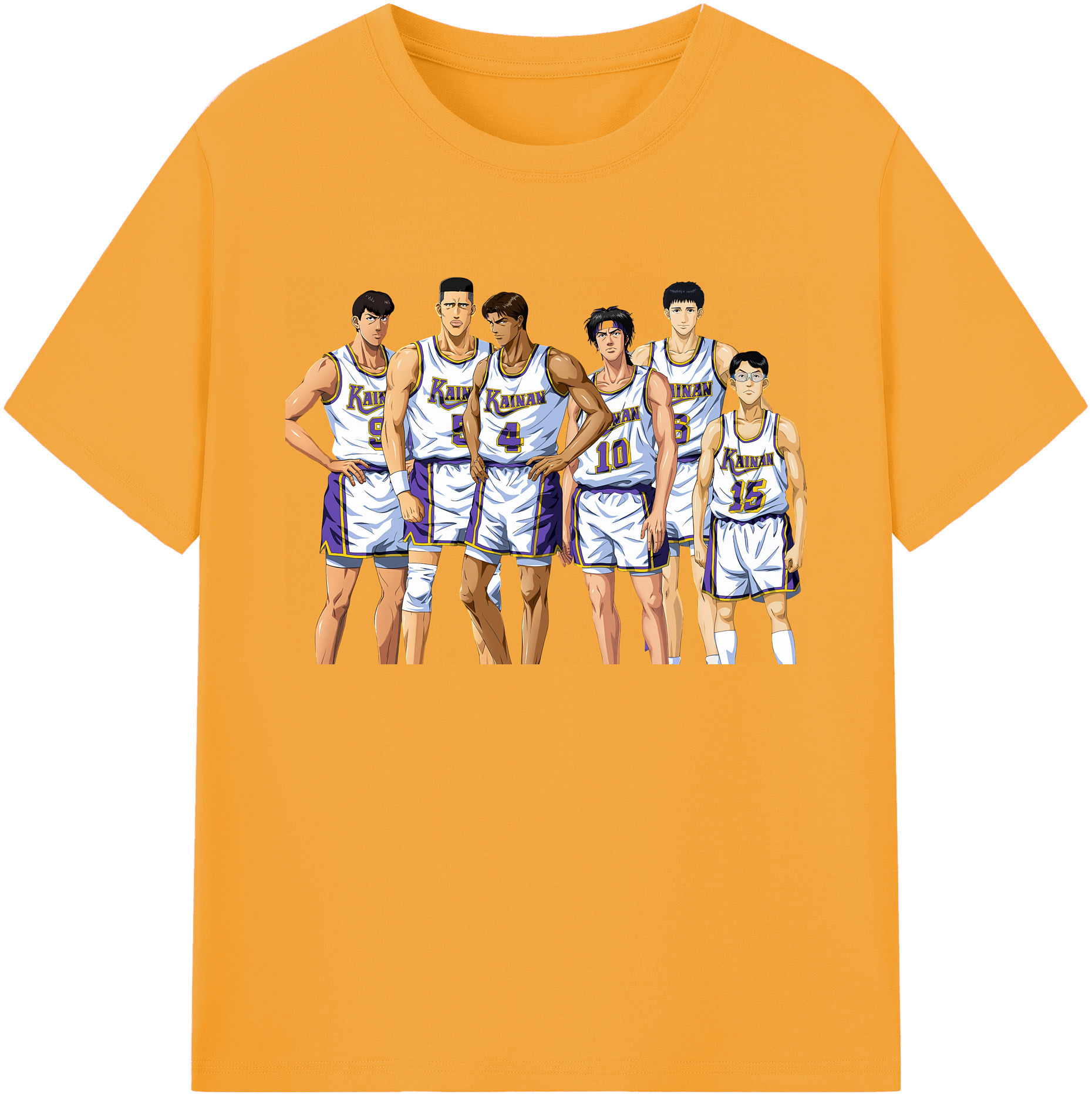 （画像用） SLAM DUNK／スラムダンク 綿100％ メンズ半袖Tシャツ｜肌触りやわらか＆通気性
