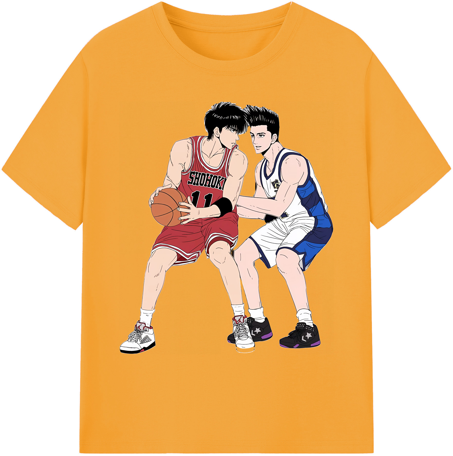 （画像用） SLAM DUNK／スラムダンク 綿100％ メンズ半袖Tシャツ｜肌触りやわらか＆通気性