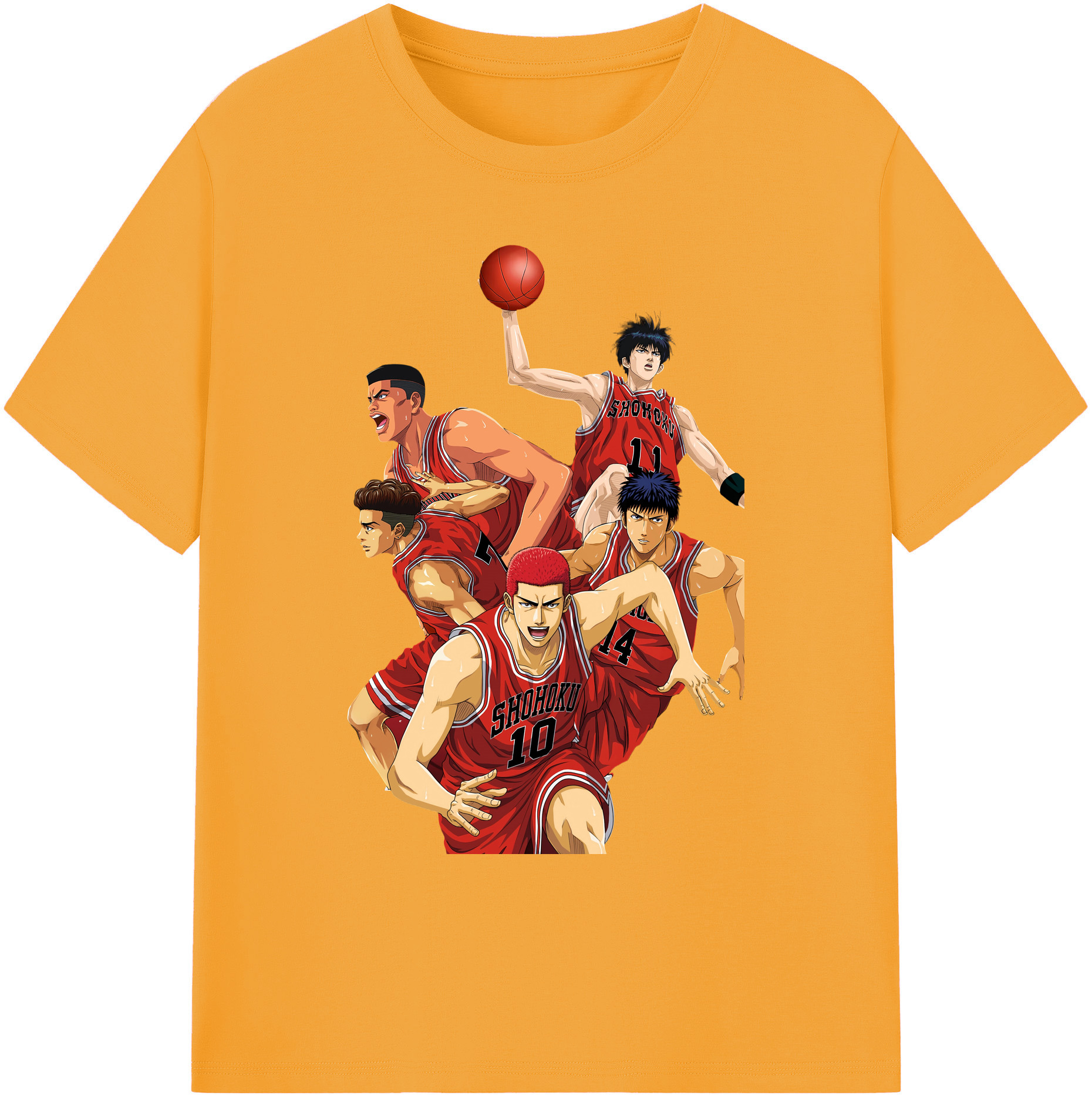 （画像用） SLAM DUNK／スラムダンク 綿100％ メンズ半袖Tシャツ｜肌触りやわらか＆通気性