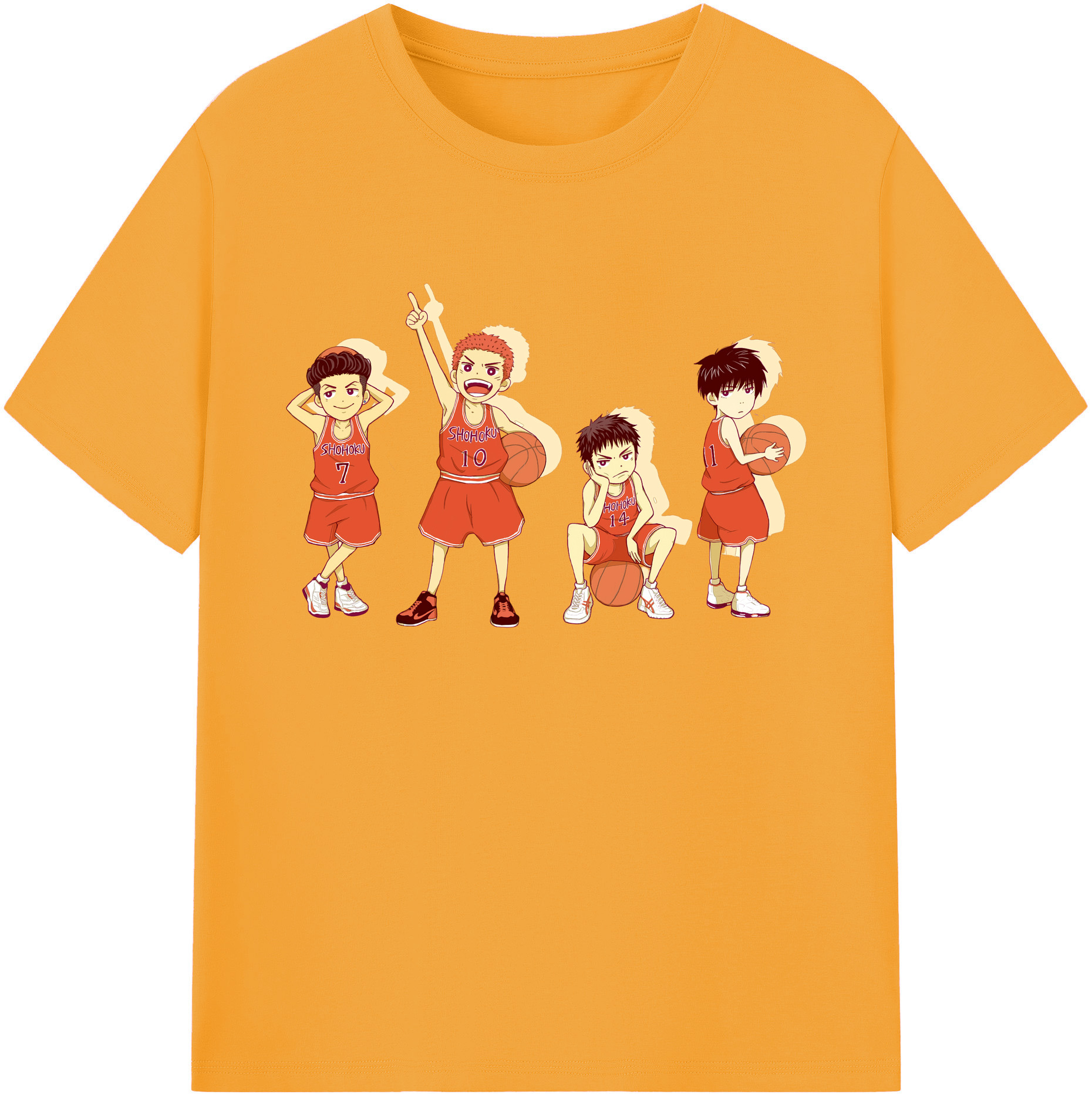 （画像用） SLAM DUNK／スラムダンク 綿100％ メンズ半袖Tシャツ｜肌触りやわらか＆通気性