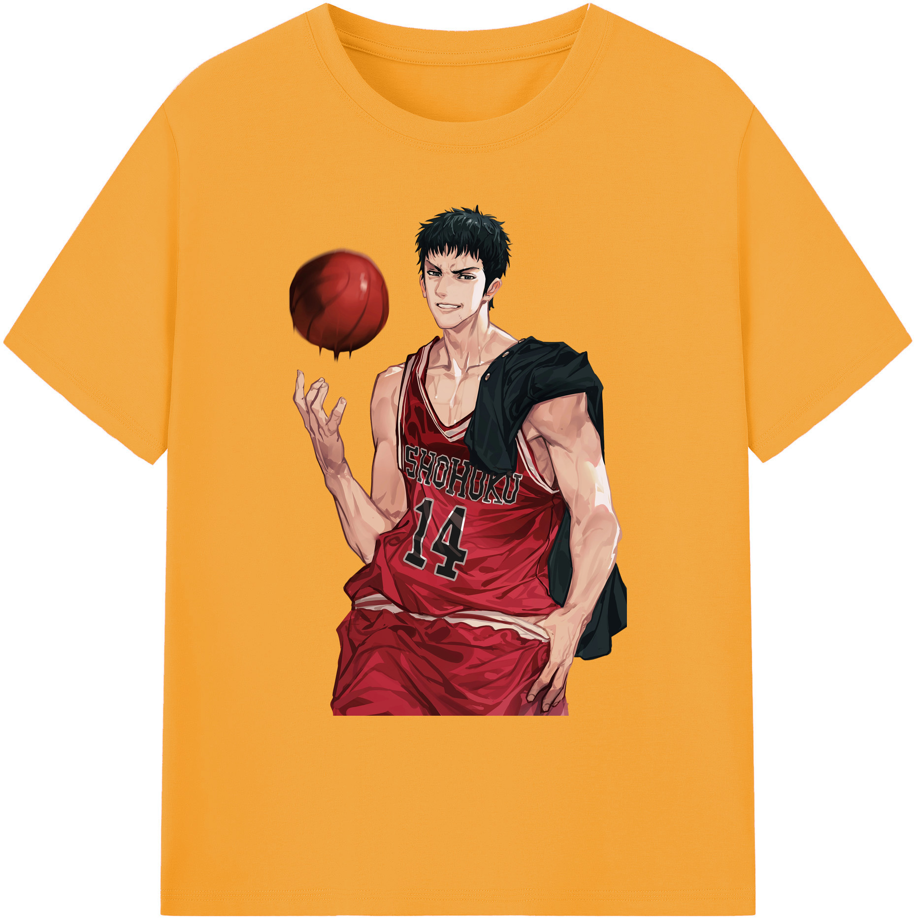 （画像用） SLAM DUNK／スラムダンク 綿100％ メンズ半袖Tシャツ｜肌触りやわらか＆通気性