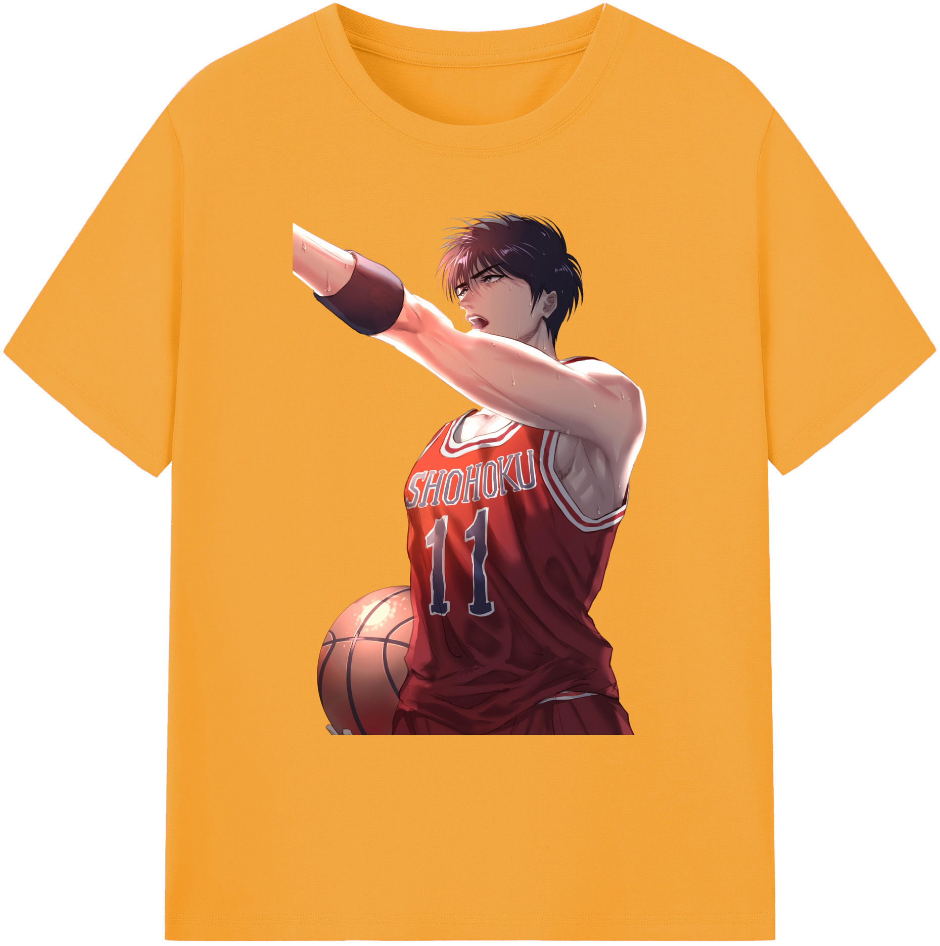 （画像用） SLAM DUNK／スラムダンク 綿100％ メンズ半袖Tシャツ｜肌触りやわらか＆通気性
