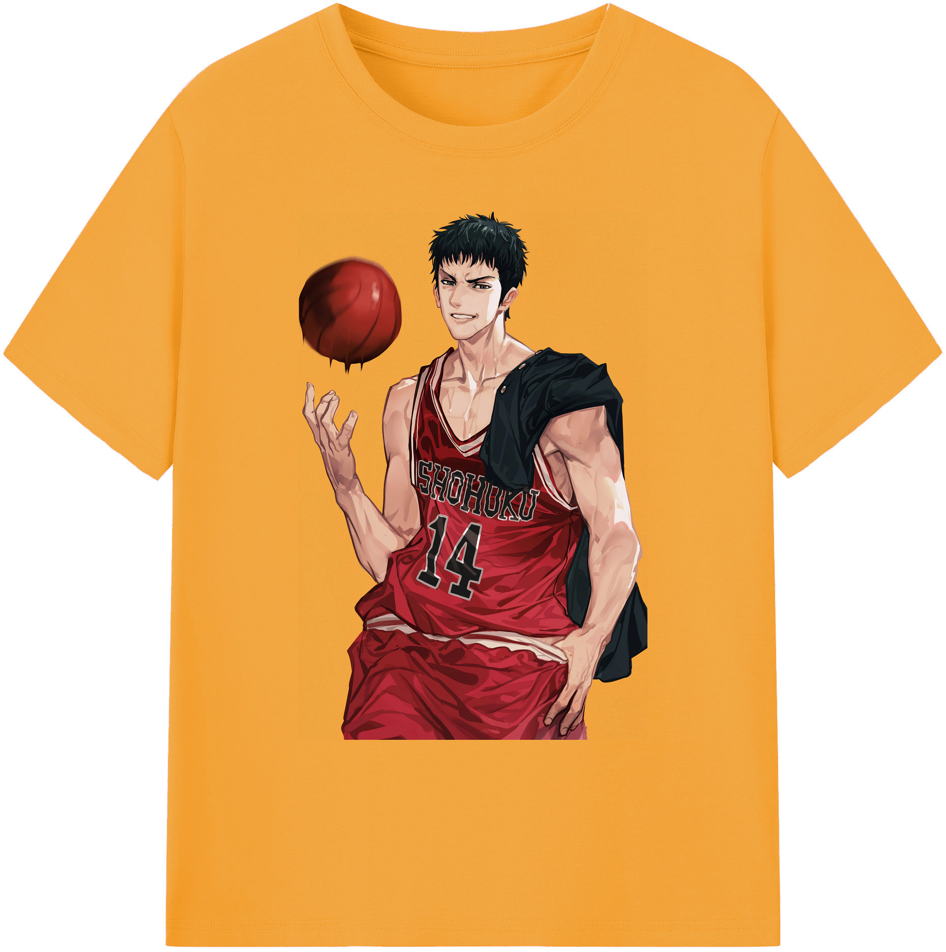 （画像用） SLAM DUNK／スラムダンク 綿100％ メンズ半袖Tシャツ｜肌触りやわらか＆通気性