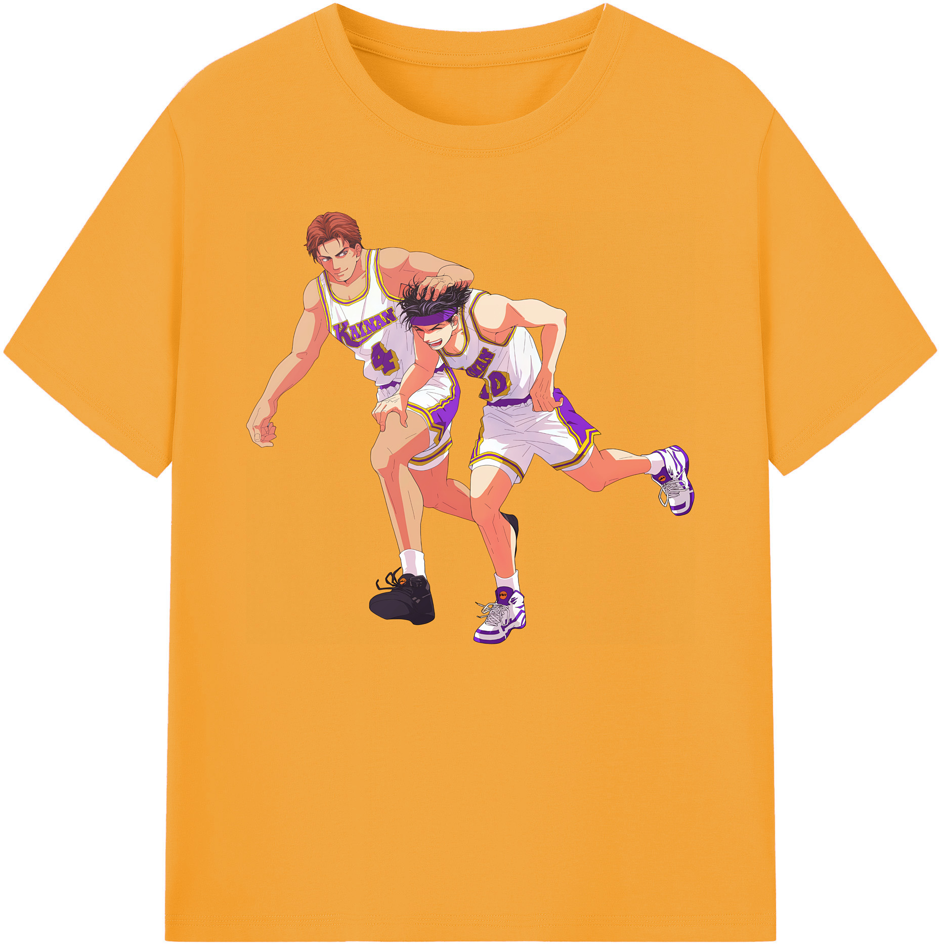 （画像用） SLAM DUNK／スラムダンク 綿100％ メンズ半袖Tシャツ｜肌触りやわらか＆通気性