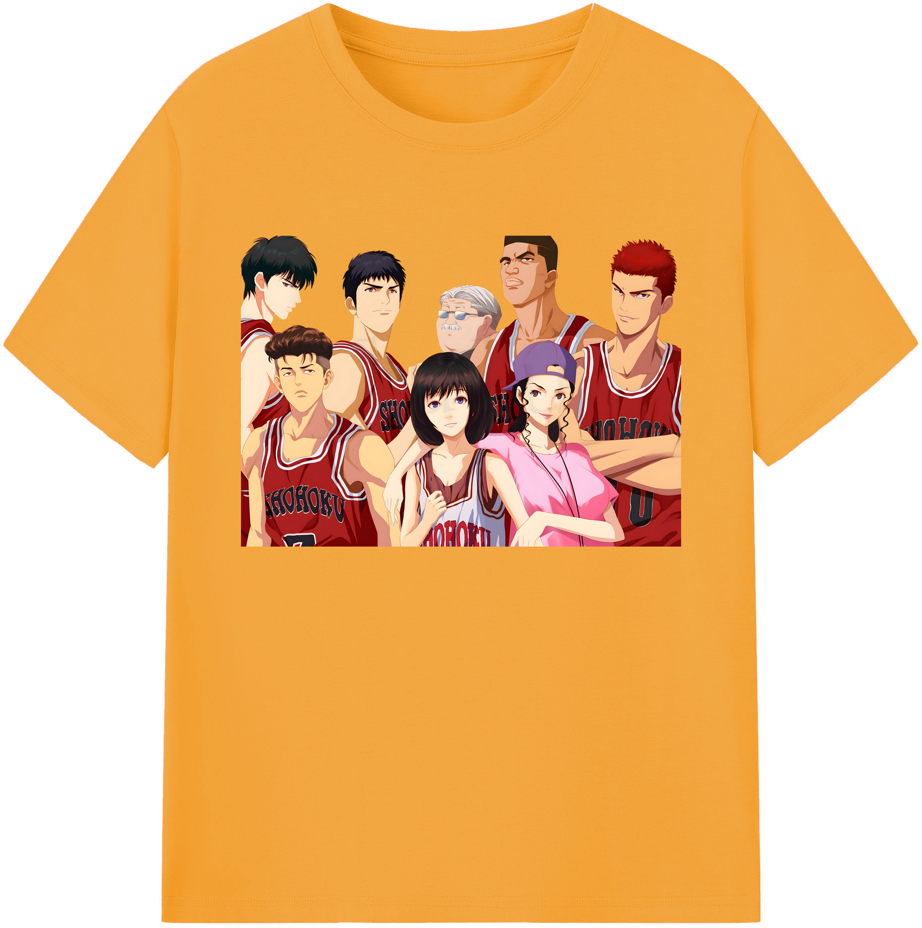 （画像用） SLAM DUNK／スラムダンク 綿100％ メンズ半袖Tシャツ｜肌触りやわらか＆通気性